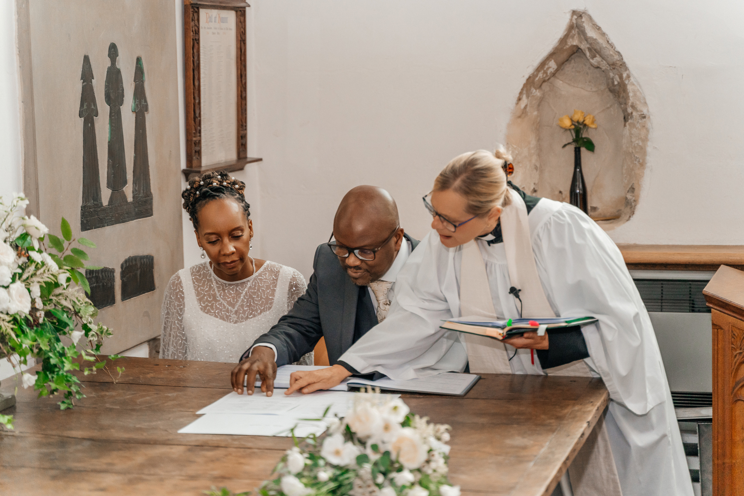 Wedding in St Mary the Virgin Ware