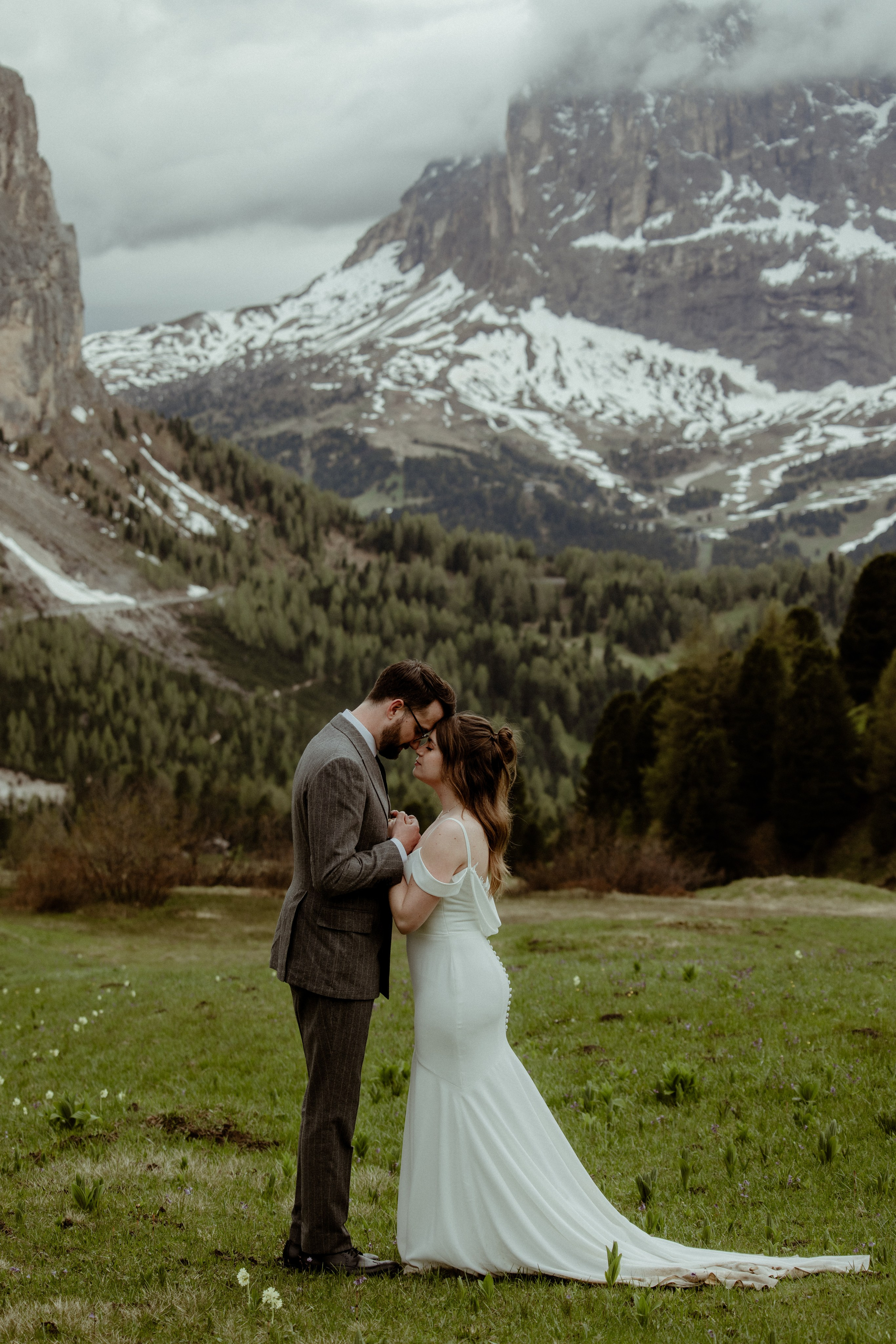 Dreamy elopement in Dolomites. Iceland elopement photographer & videographer