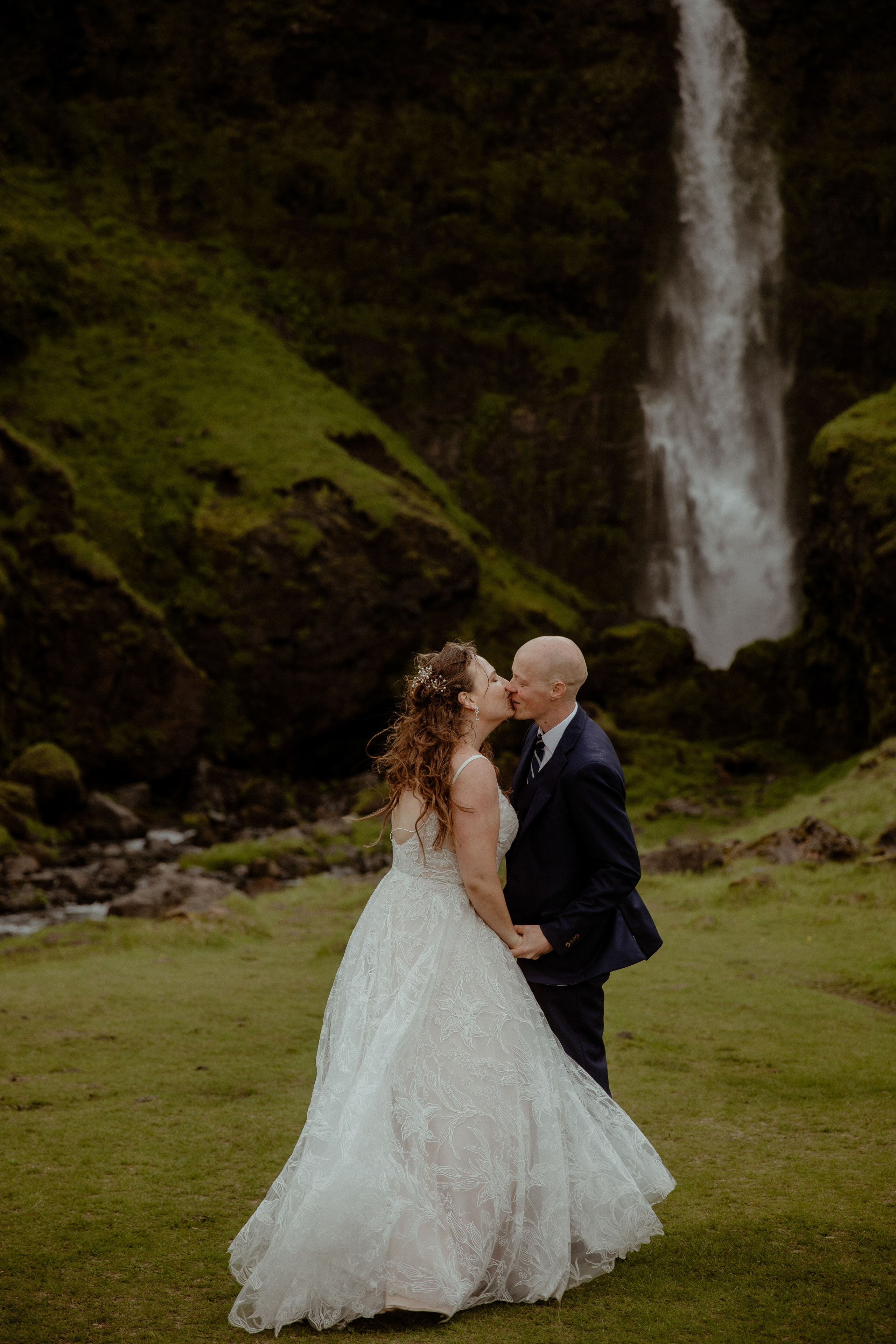 Iceland Elopement at Black Sand Beach. Iceland elopement photographer & videographer