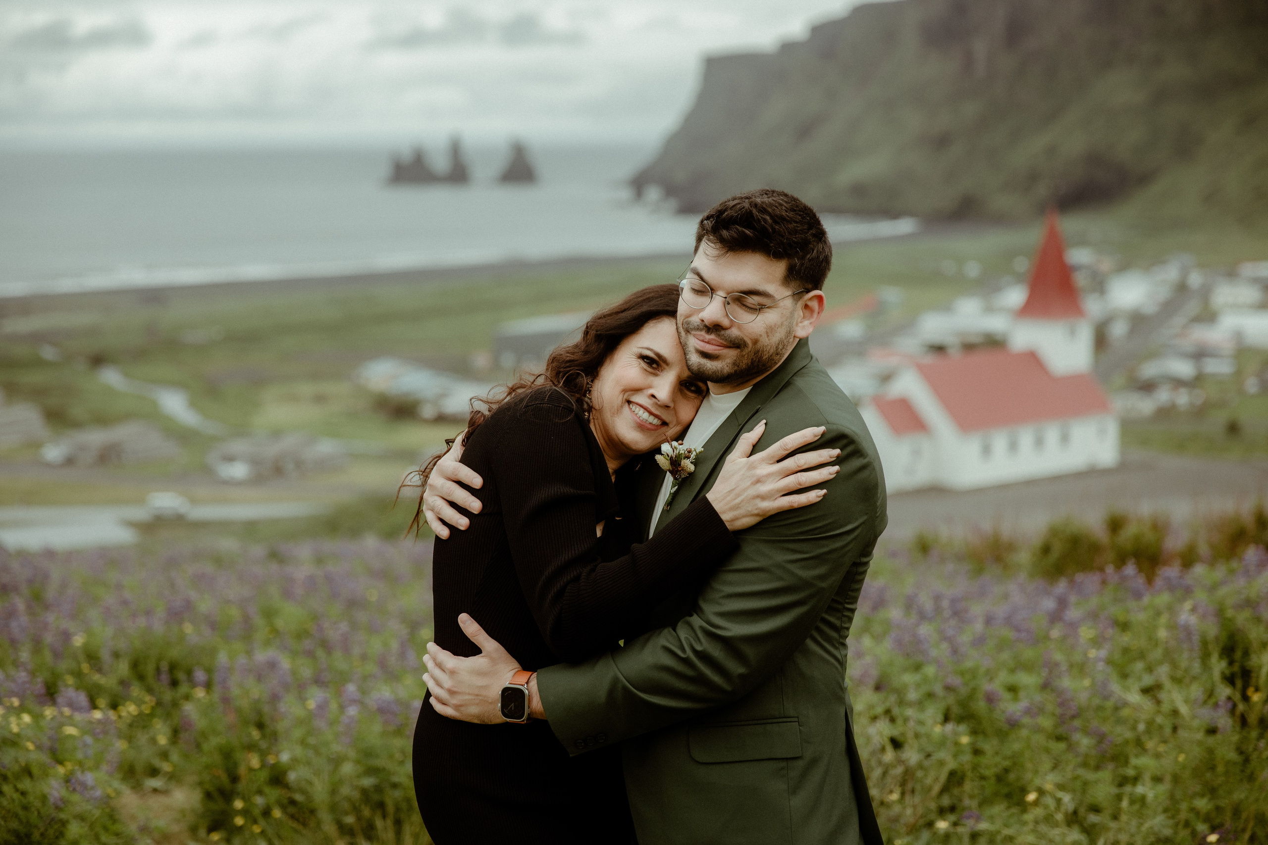 Elopement at Kvernufoss Waterfall. Iceland elopement photographer & videographer