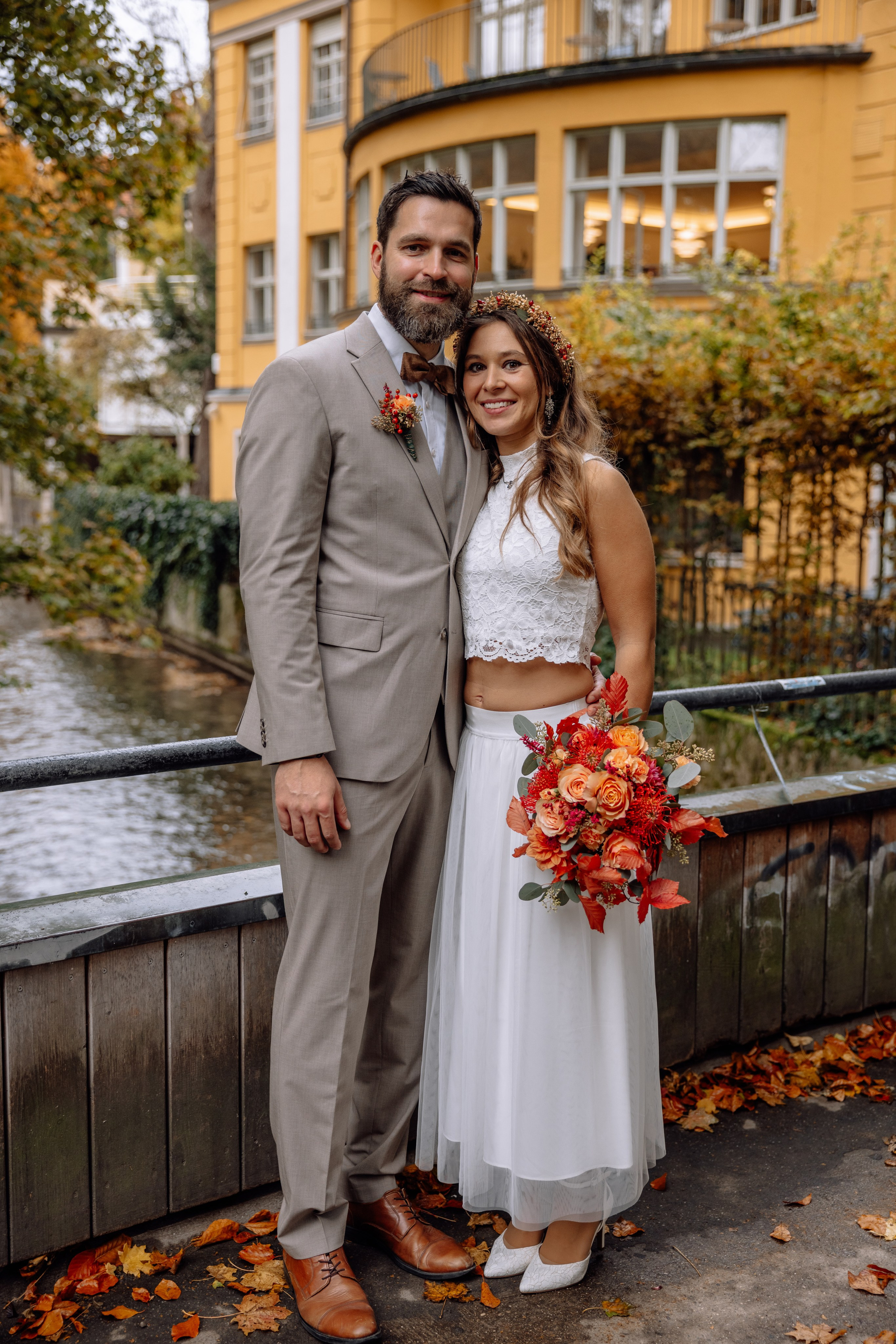 Herbsthochzeit im Standesamt Schwabing. Hochzeitsfotograf München Taufe Familienfotograf Tanja Mauke
