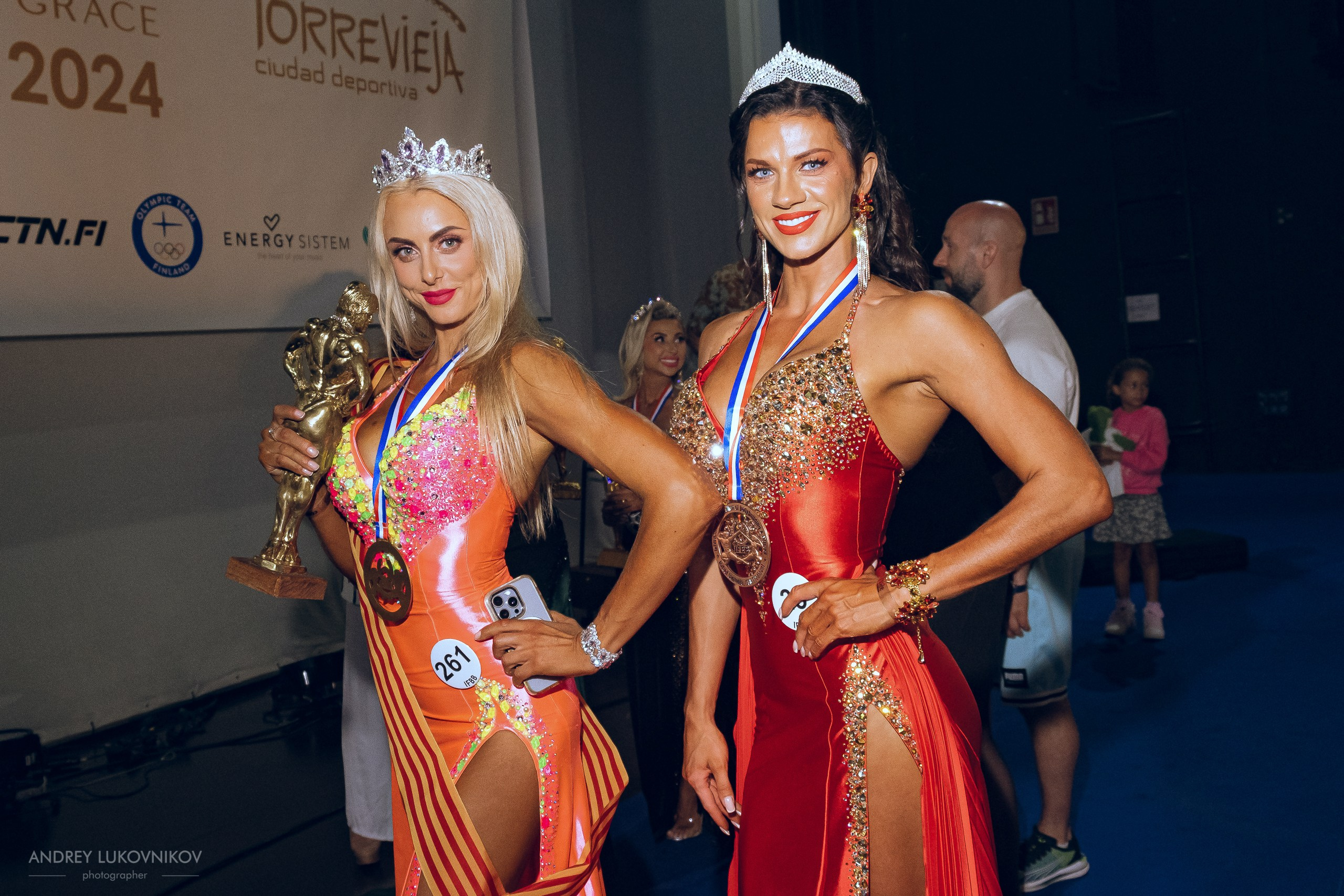 Sesión de fotos de la inscripción de las participantes de IFBB Miss Fit Model Europe 2024 en Torrevieja