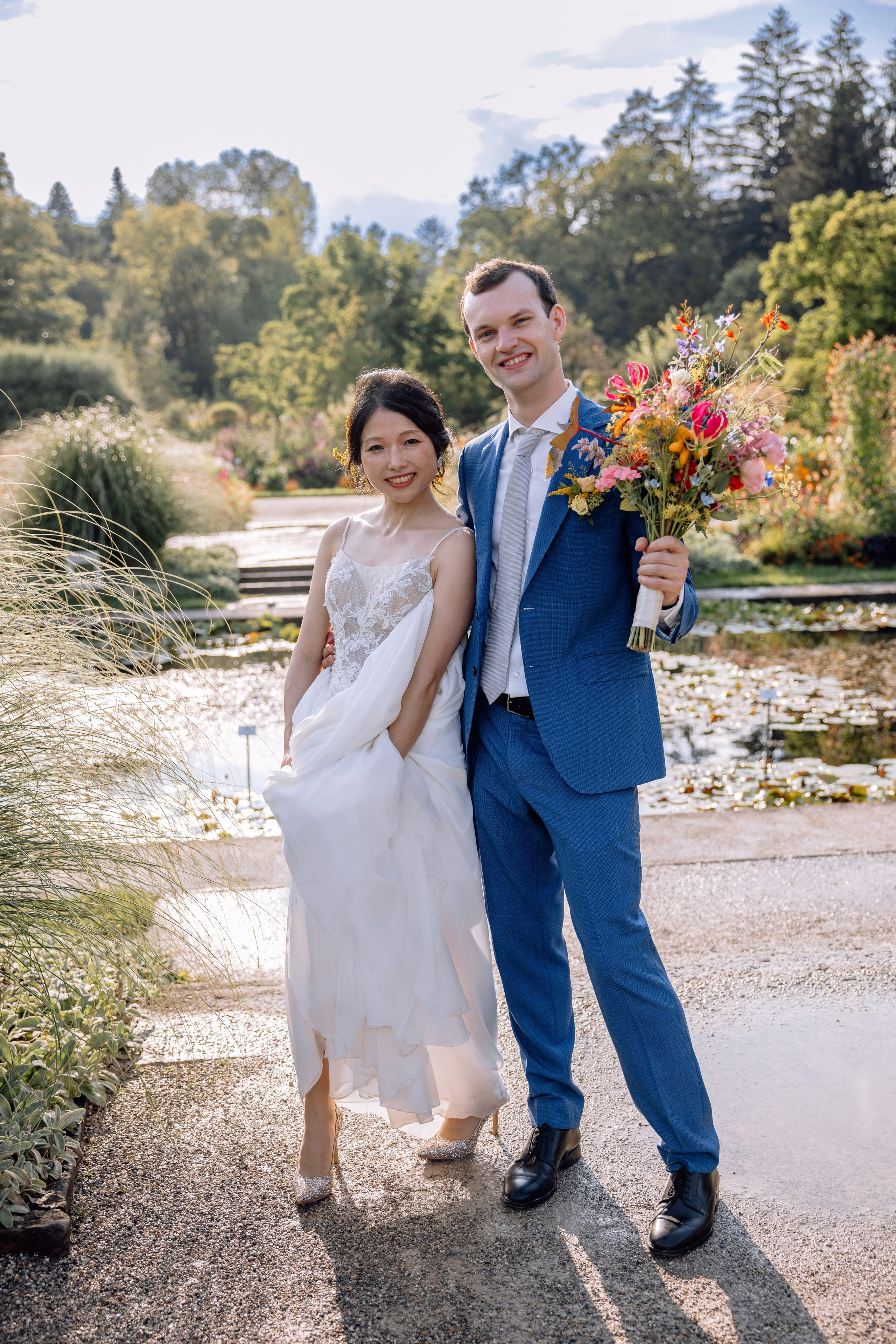 Café im Botanischen Garten. Deutsche - Japanische Hochzeit. Hochzeitsfotograf München Taufe Familienfotograf Tanja Mauke