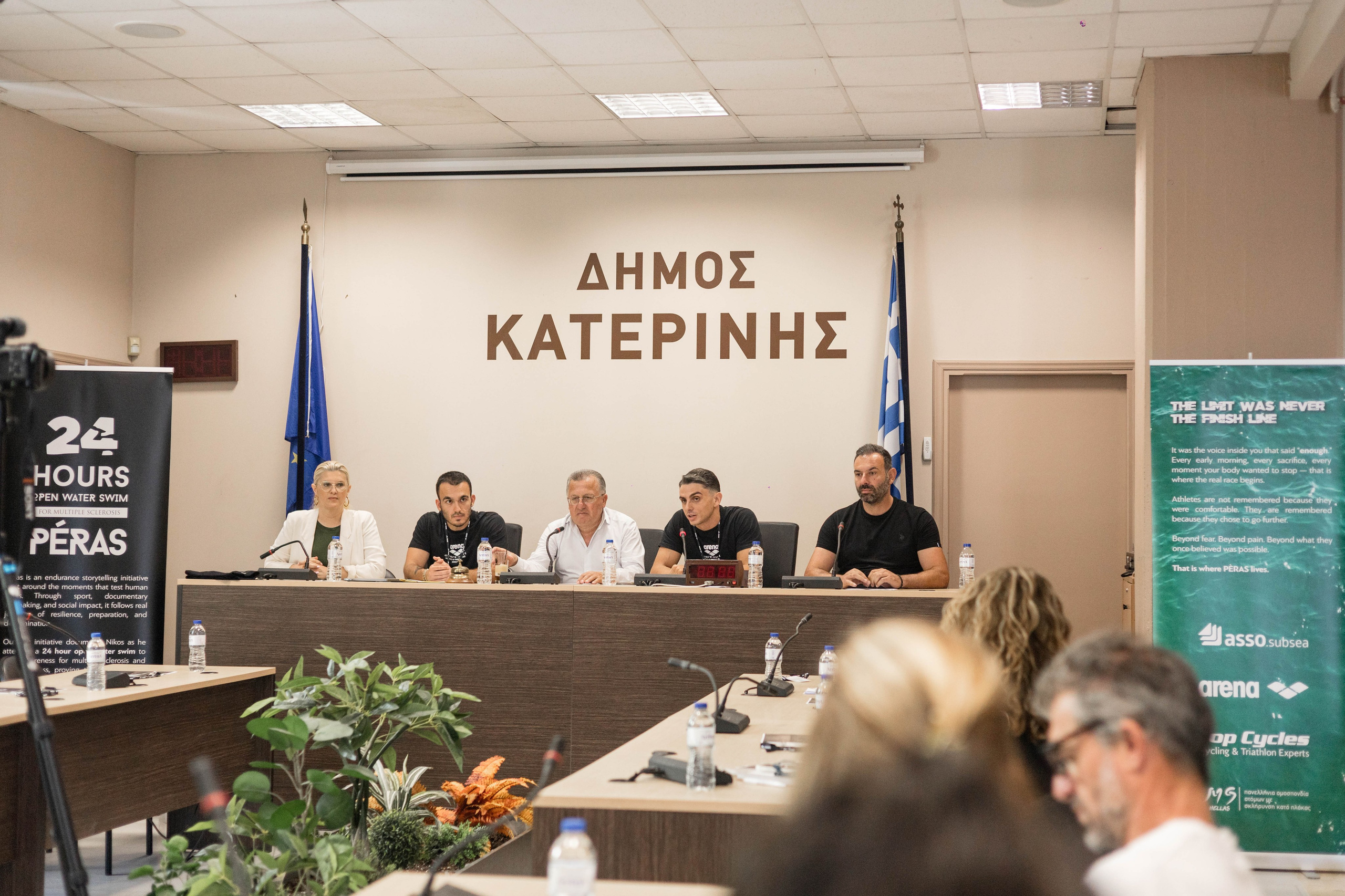 Panel discussion during a corporate event