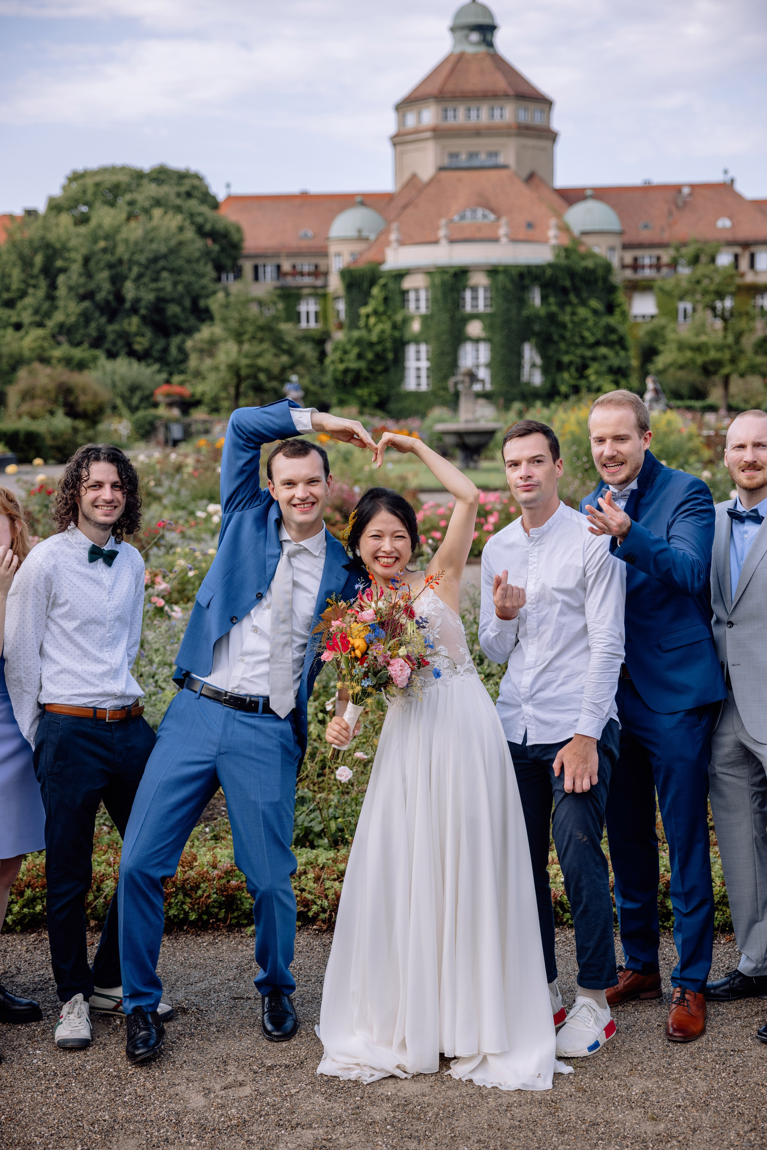 Café im Botanischen Garten. Deutsche - Japanische Hochzeit. Hochzeitsfotograf München Taufe Familienfotograf Tanja Mauke