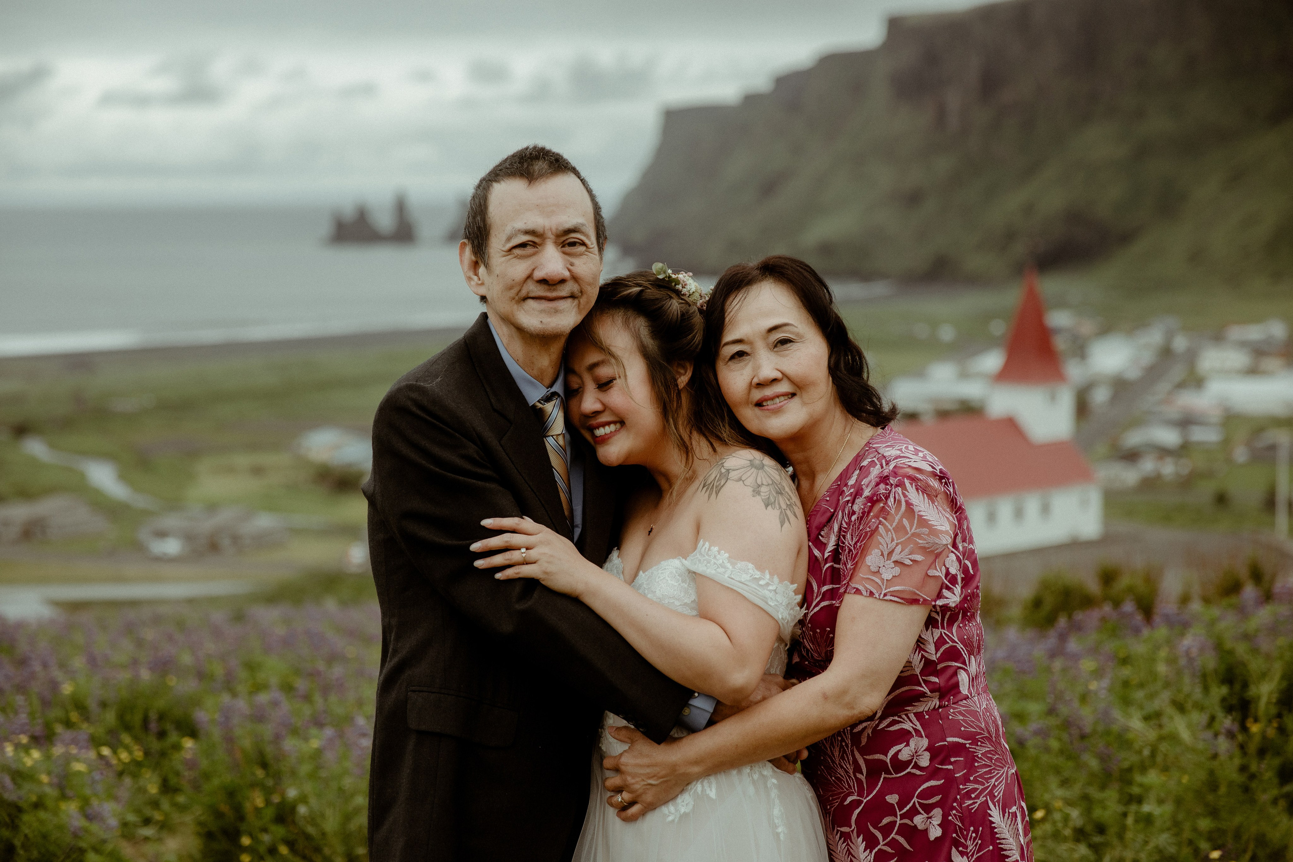 Elopement at Kvernufoss Waterfall. Iceland elopement photographer & videographer