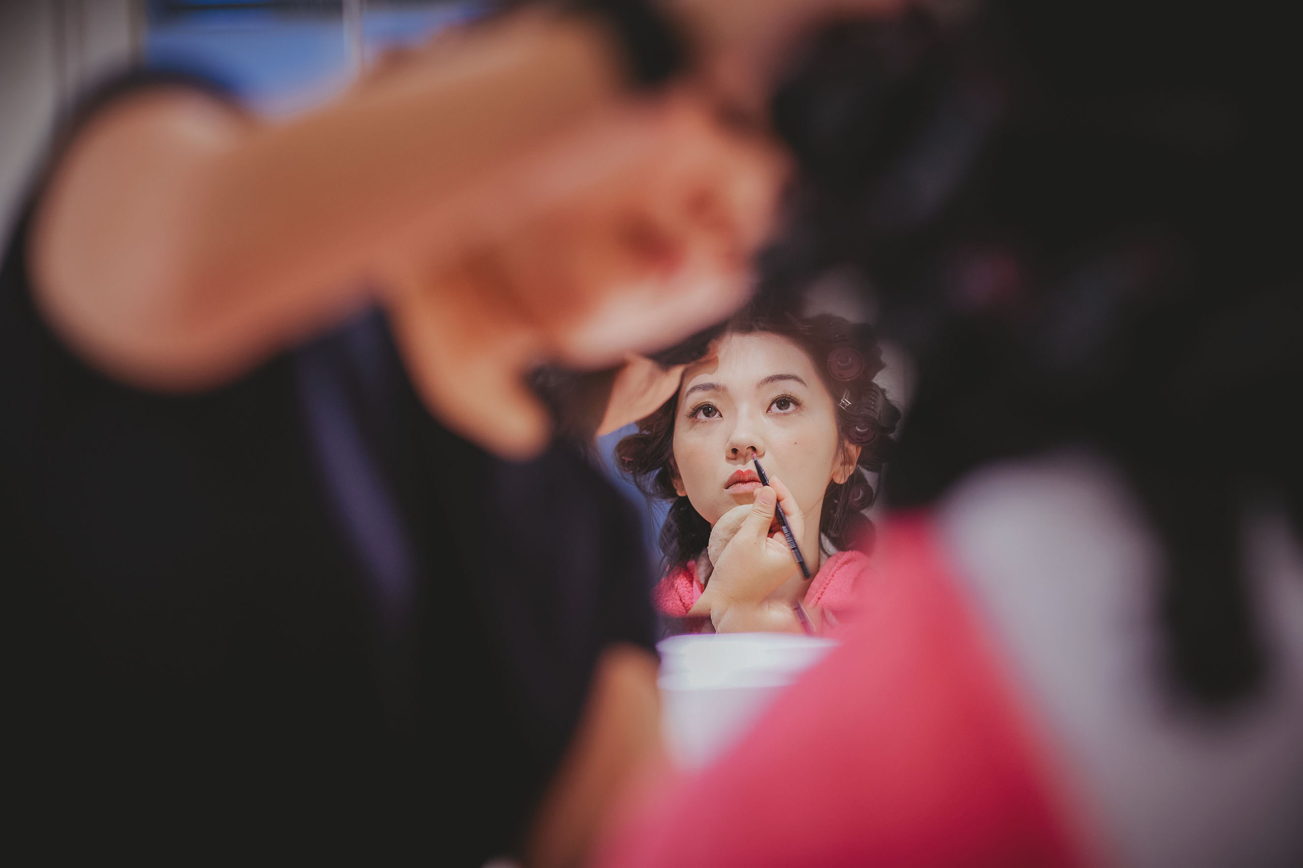 Bridal prep at the Palais Coburg