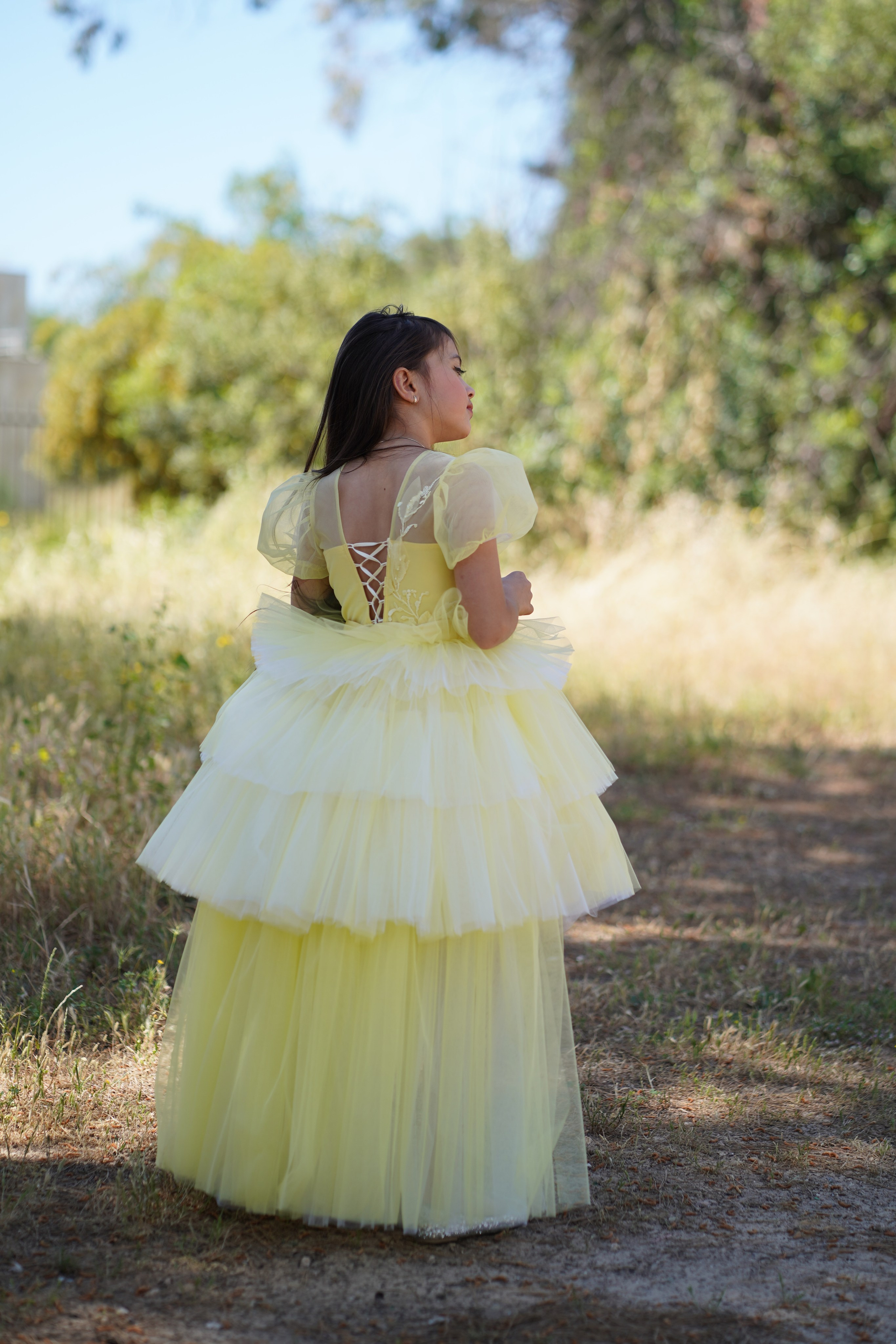 שמלה " Sunshine ". מרי ליב, מעצבת שמלות בתפירה אישית