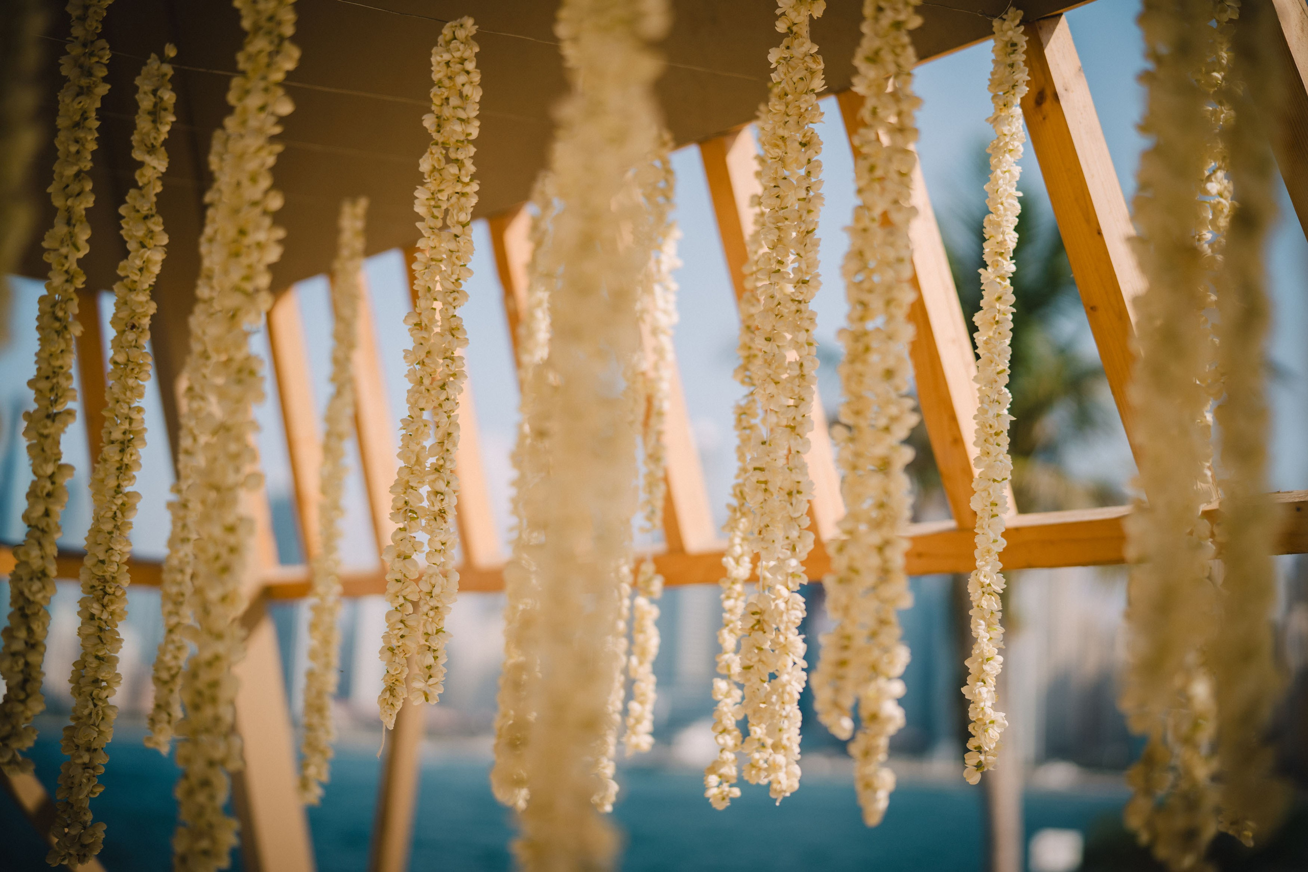 flowers at the wedding venuw