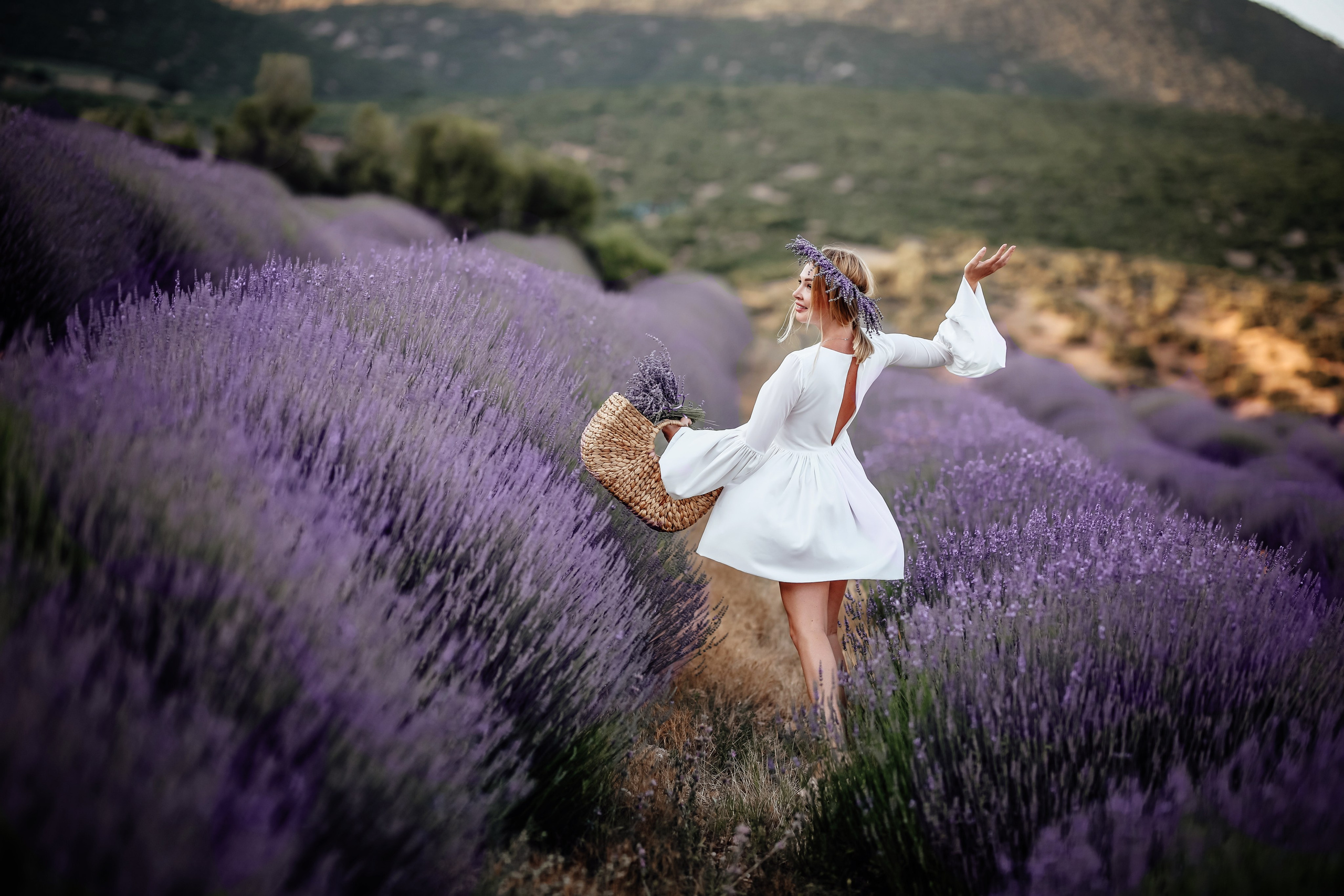 Lavender fields in Turkey. Photographer in Turkey, Antalya, Kemer, Belek, Side, Kas, Fethiye