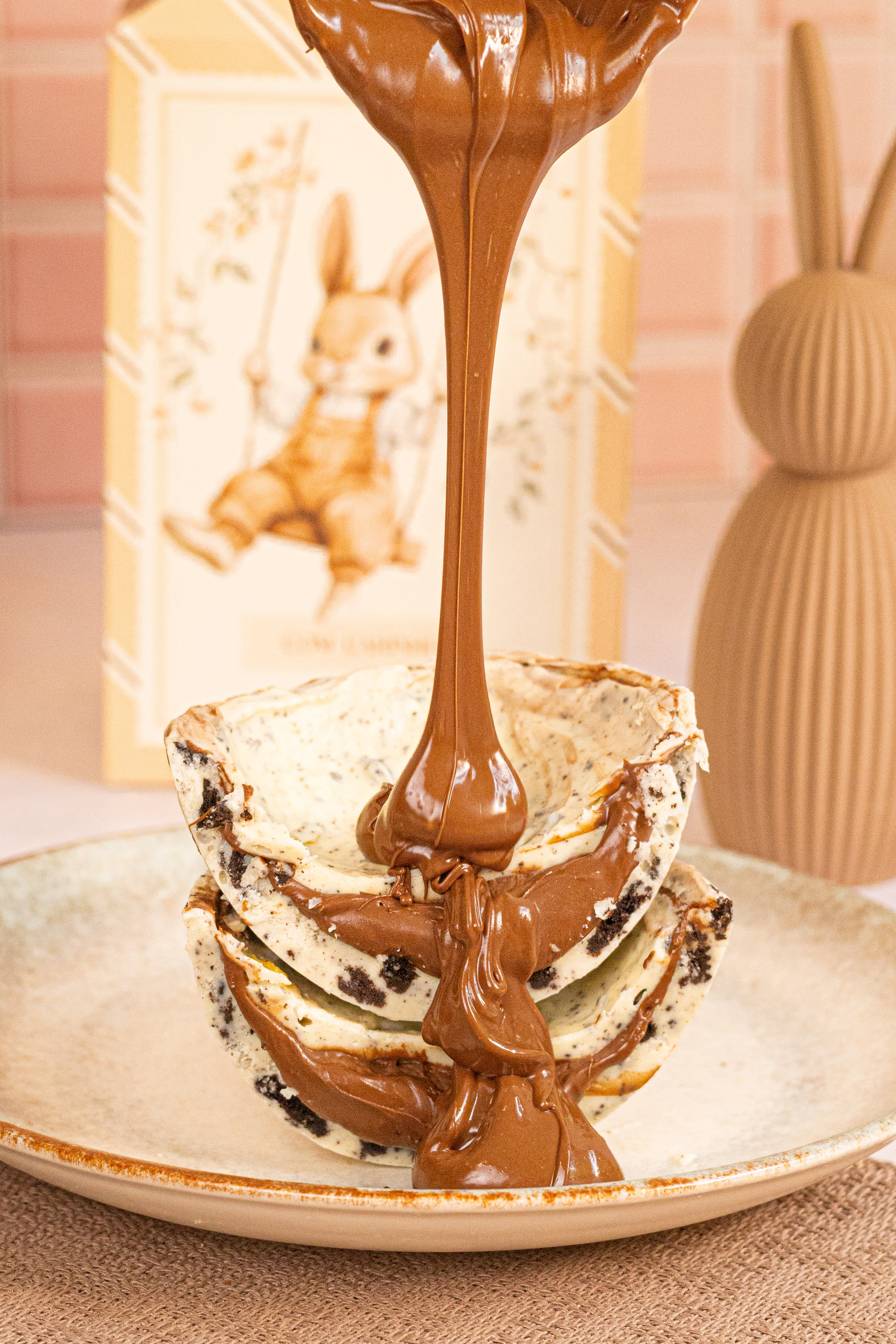 Fotos com chocolate derrete para confeitarias
