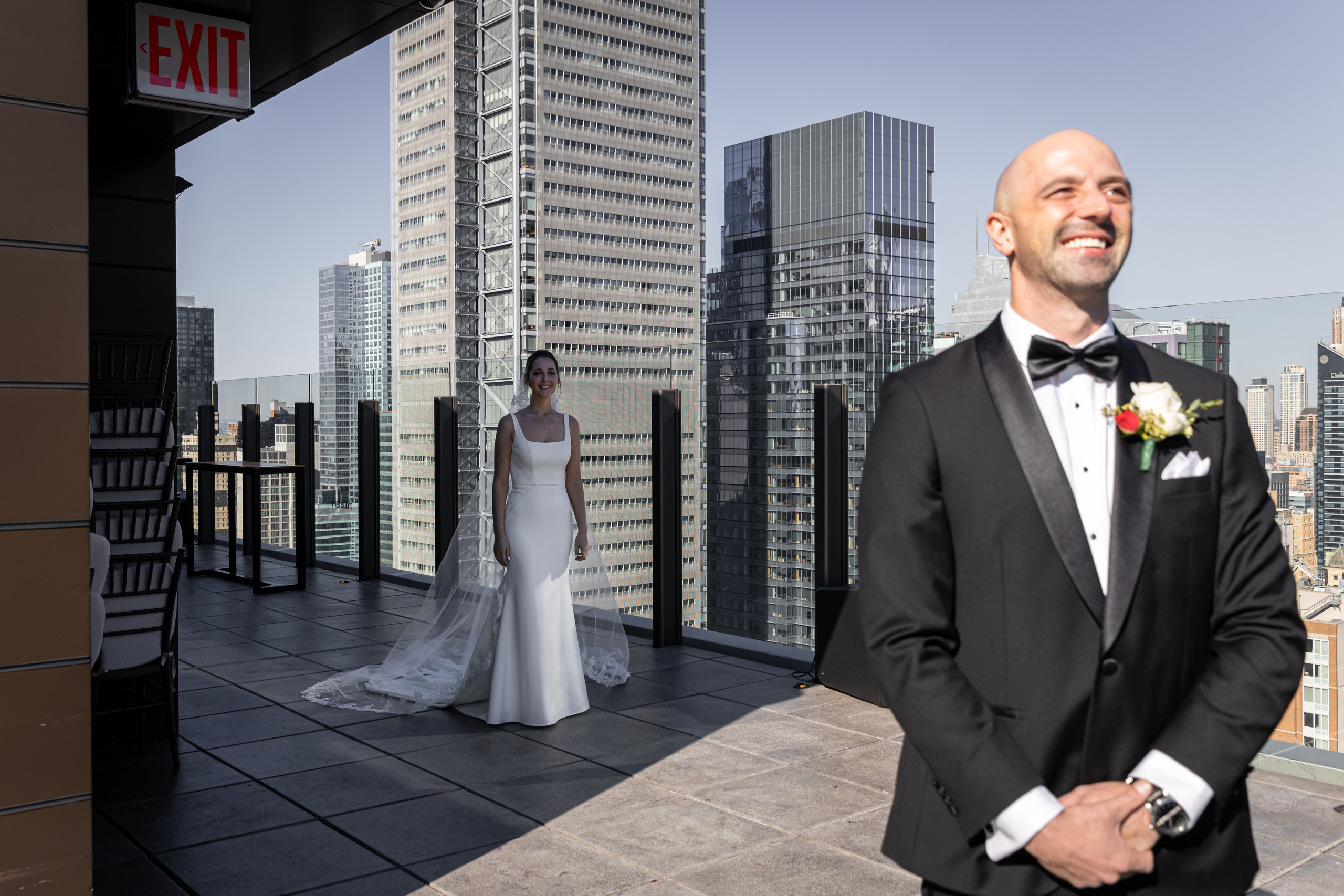 Angela and Alex, The Skylark, Manhattan. Wedding Photo & Video