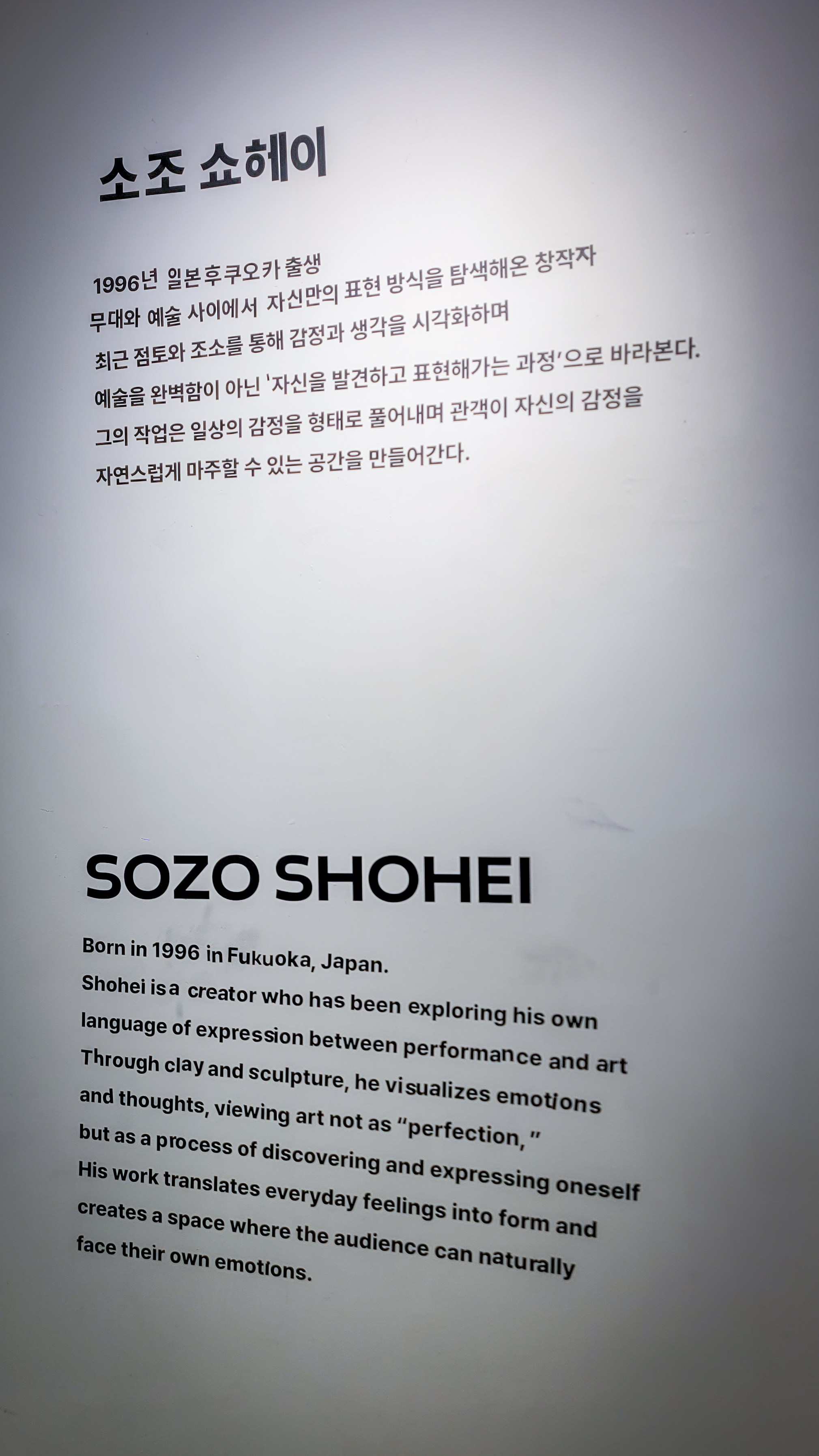 SHOHEI SOZO 1st EXHIBITION. Фотограф в Сеуле, Южная Корея Наталья Доброквашина