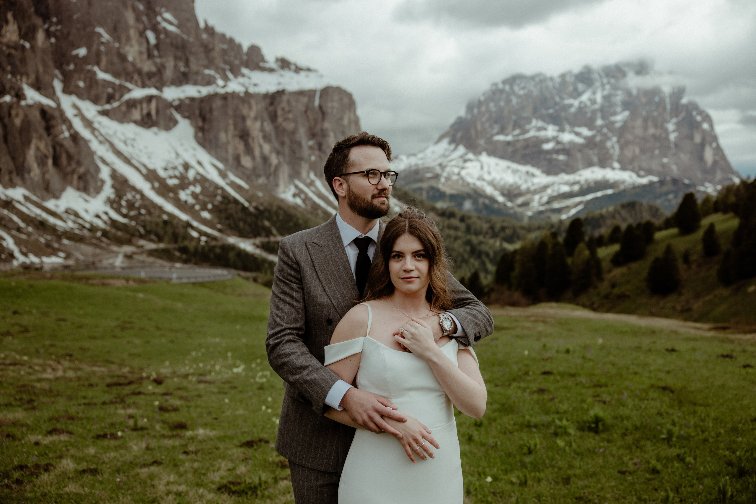 Dreamy elopement in Dolomites. Iceland elopement photographer & videographer