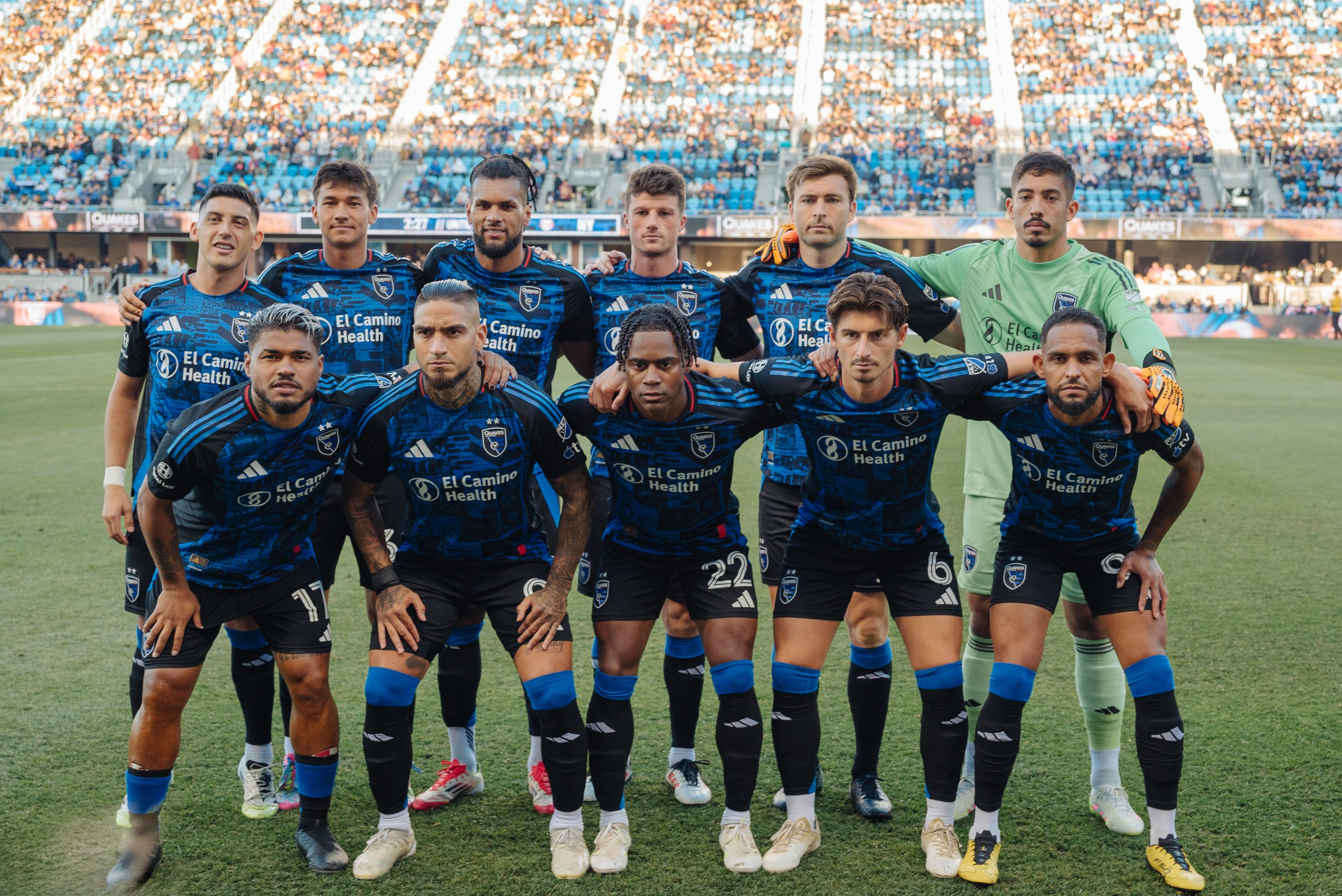 San Jose Earthquakes Starting Lineup Home Game at PayPal Park