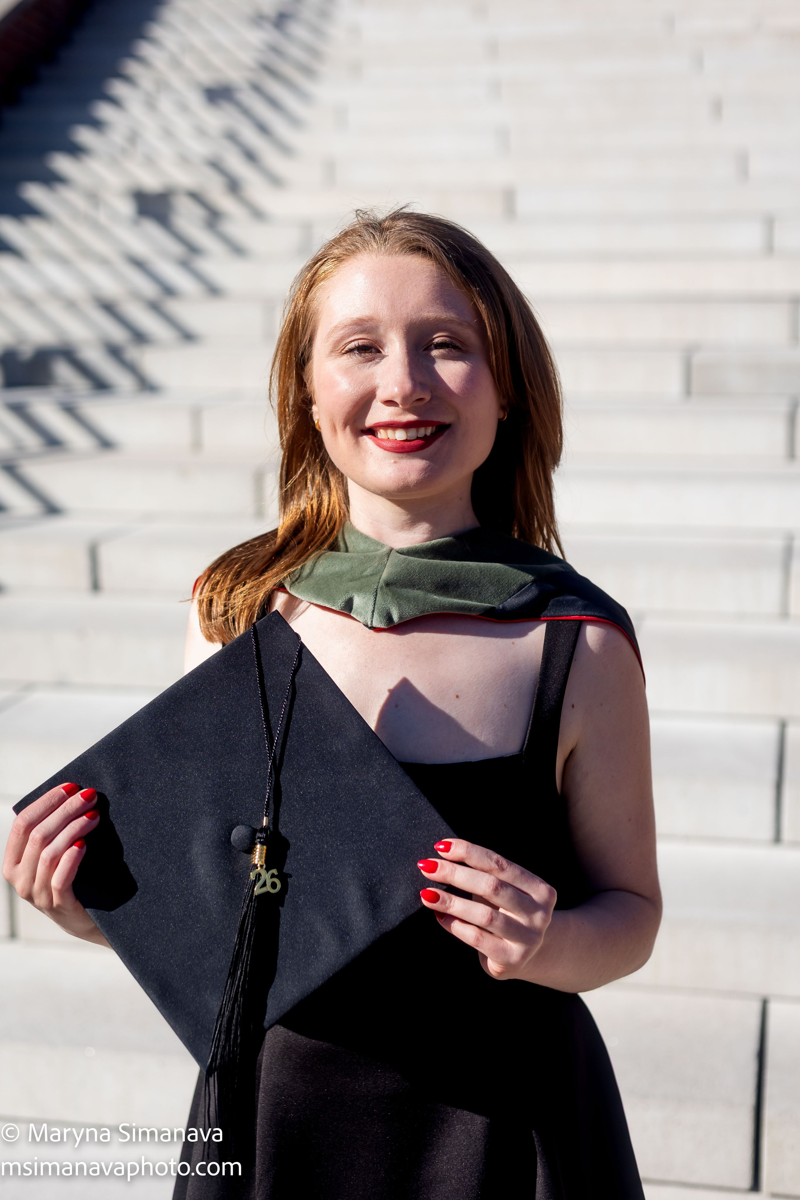 Mallory — University of Cincinnati, Cincinnati, Ohio. Portrait and graduation photographer Marina Simanava