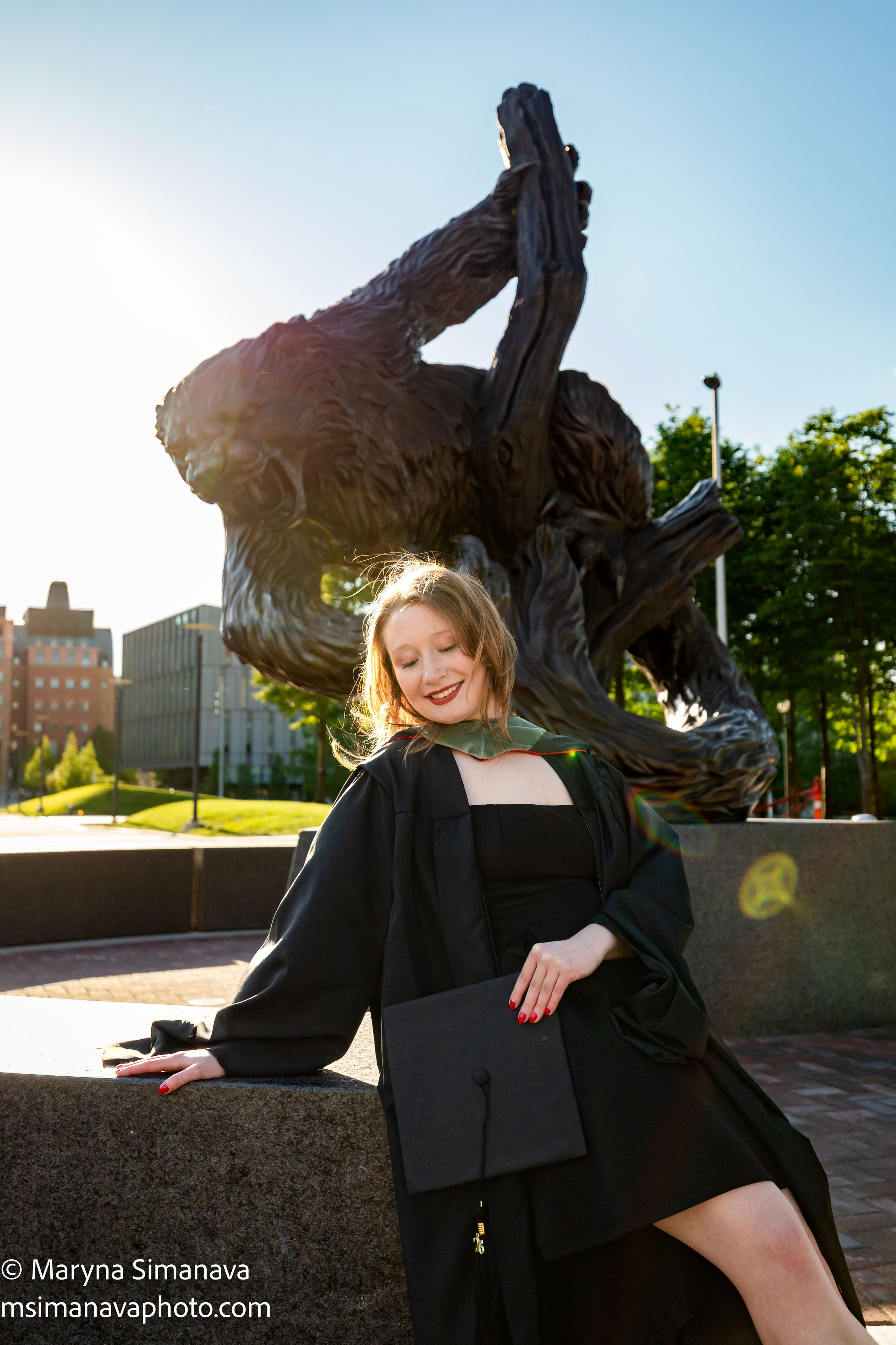 Mallory — University of Cincinnati, Cincinnati, Ohio. Portrait and graduation photographer Marina Simanava
