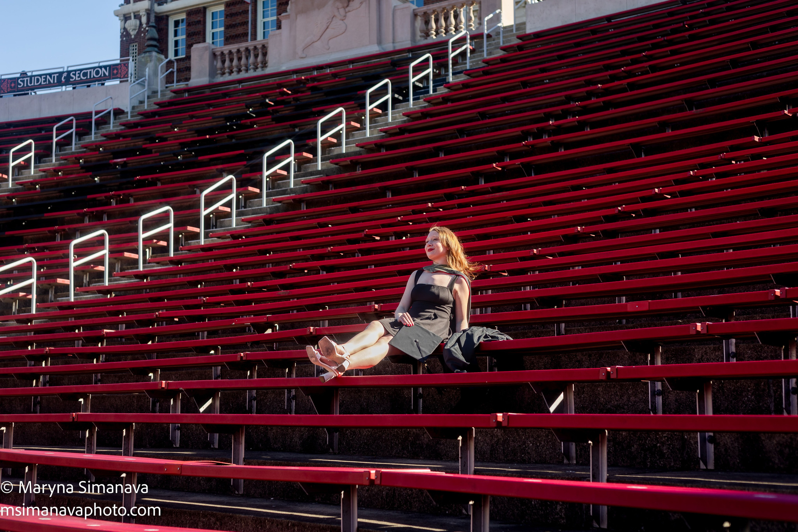 Mallory — University of Cincinnati, Cincinnati, Ohio. Portrait and graduation photographer Marina Simanava