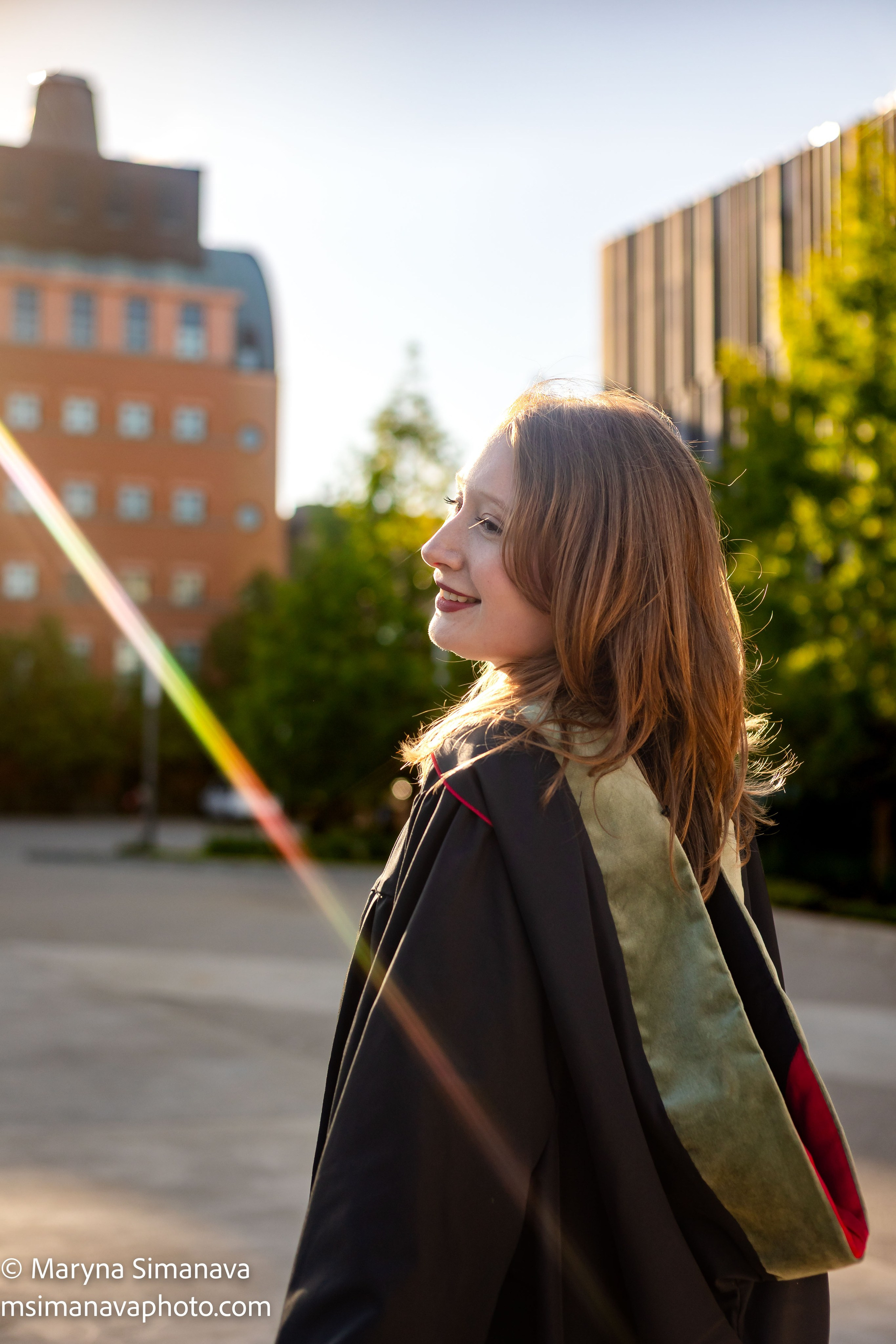 Mallory — University of Cincinnati, Cincinnati, Ohio. Portrait and graduation photographer Marina Simanava