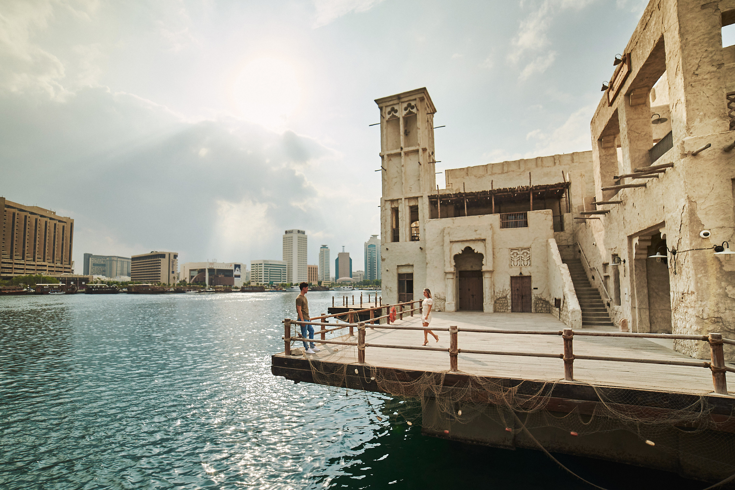 travel couple photo session in old dubai
