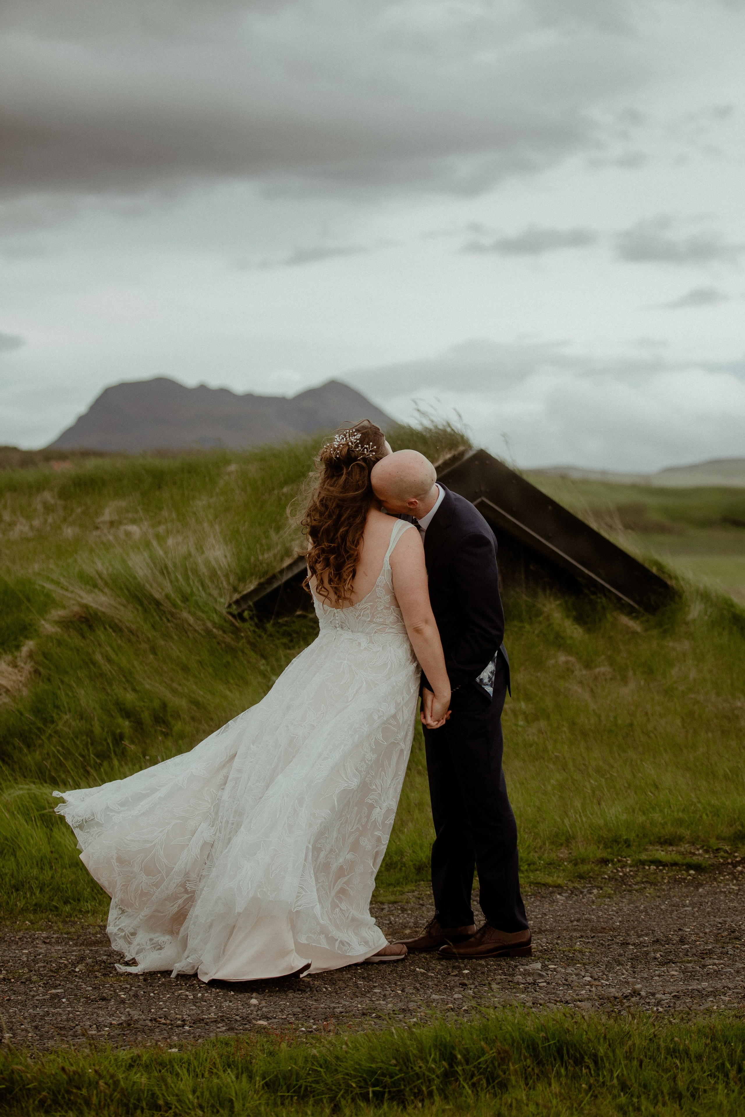 Iceland Elopement at Black Sand Beach. Iceland elopement photographer & videographer