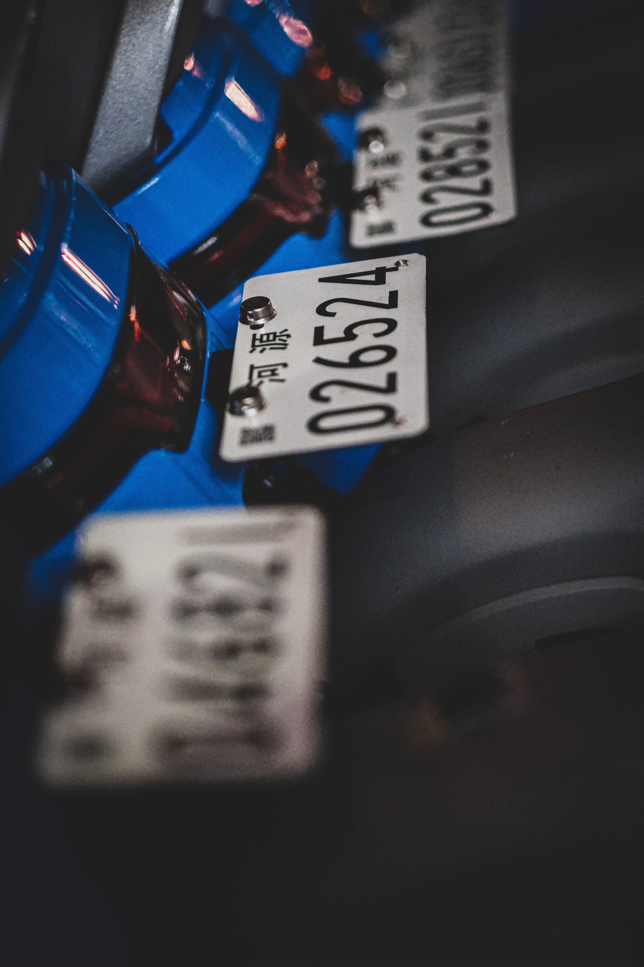 License plates on mopeds | Numbers | Street photography in Heyuan | Bikes | 轻便摩托车上的车牌 | 数字 | 河源街头摄影 | 自行车