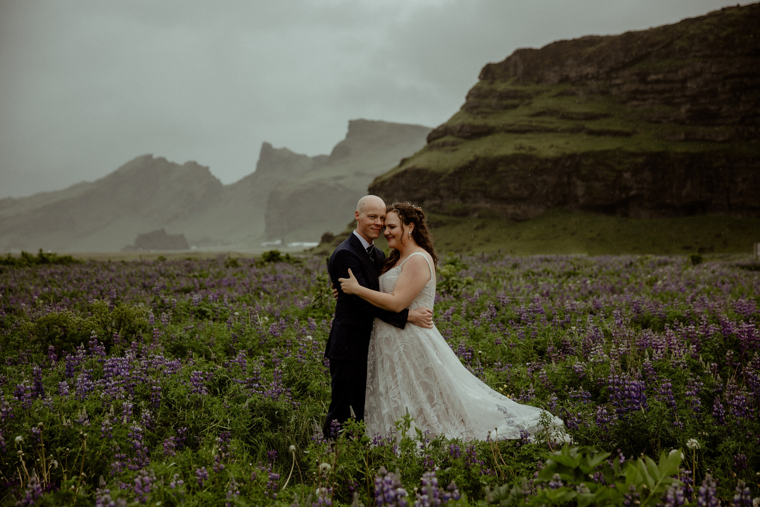 Iceland Elopement at Black Sand Beach. Iceland elopement photographer & videographer