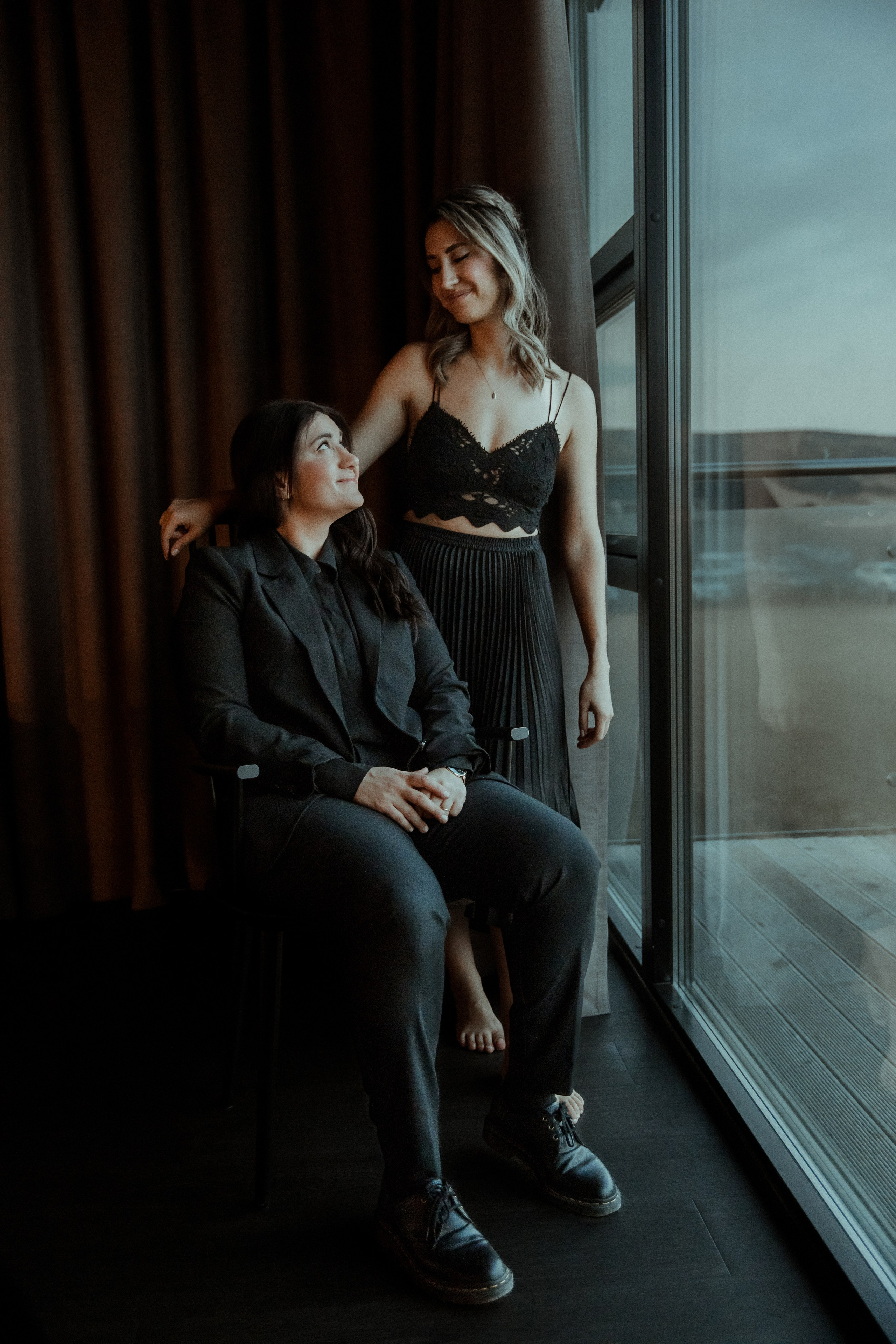 Same Sex Wedding at Iceland Black Sand Beach. Iceland elopement photographer & videographer