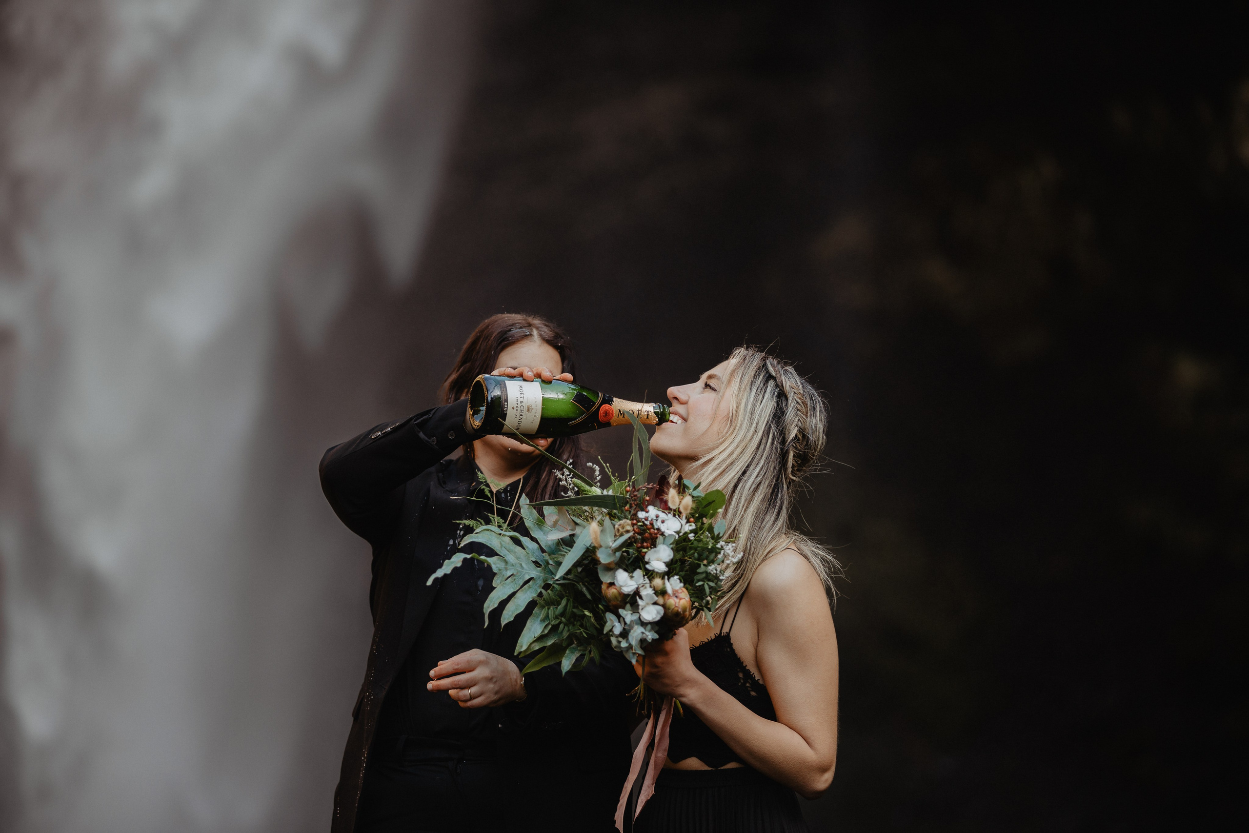 Same Sex Wedding at Iceland Black Sand Beach. Iceland elopement photographer & videographer