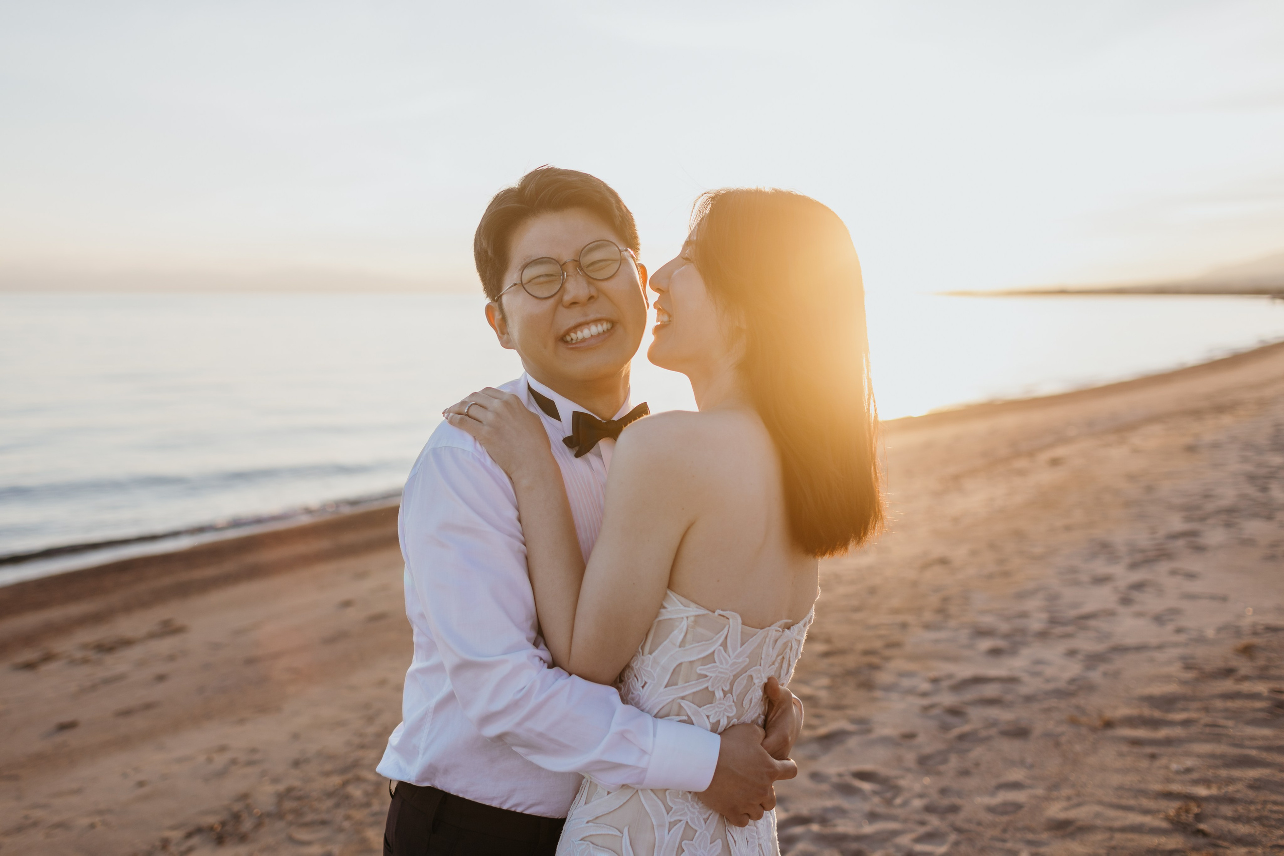 Чесан и Лиса (South Korea) — свадебная фотосессия на Иссык-Куле, пансионат “Каприз” | Chisun & Lisa — Issyk-Kul Lake wedding photos, Capriz. Фотограф в Бишкеке Оксана Шувалова