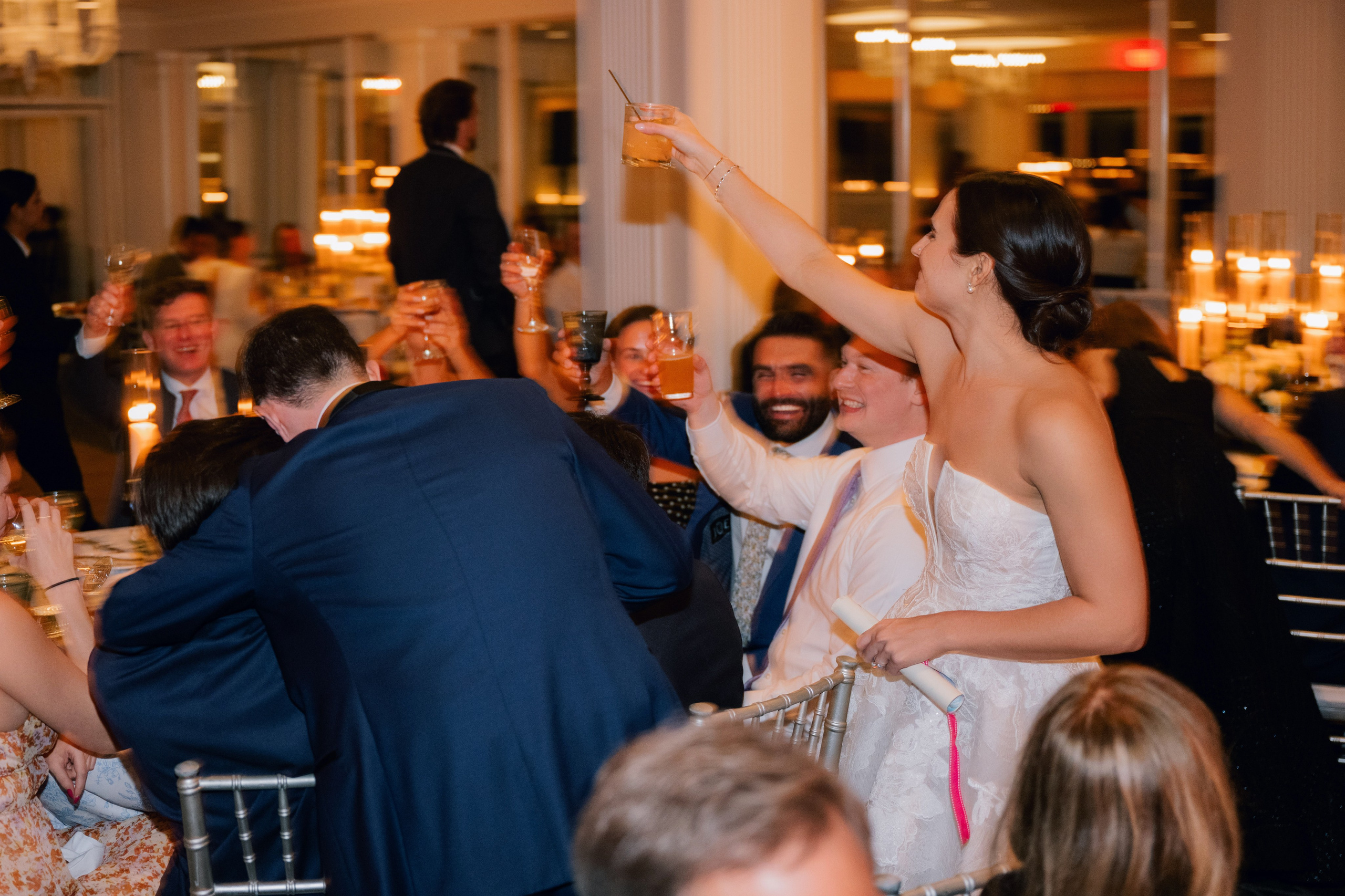 a woman in a white dress