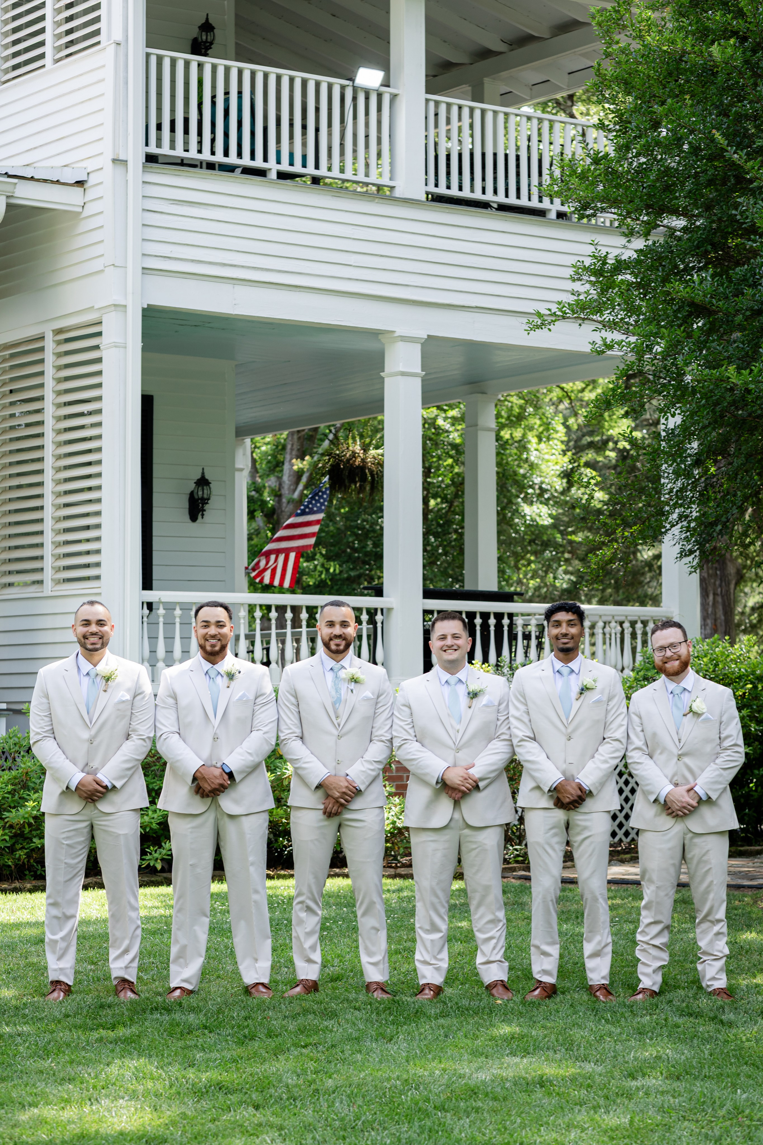 Blue wedding of Stacey and Madison at Liberty Hall Bed & Breakfast located in Traveler’s Rest SC. Wedding and portrait photography in Greenville SC