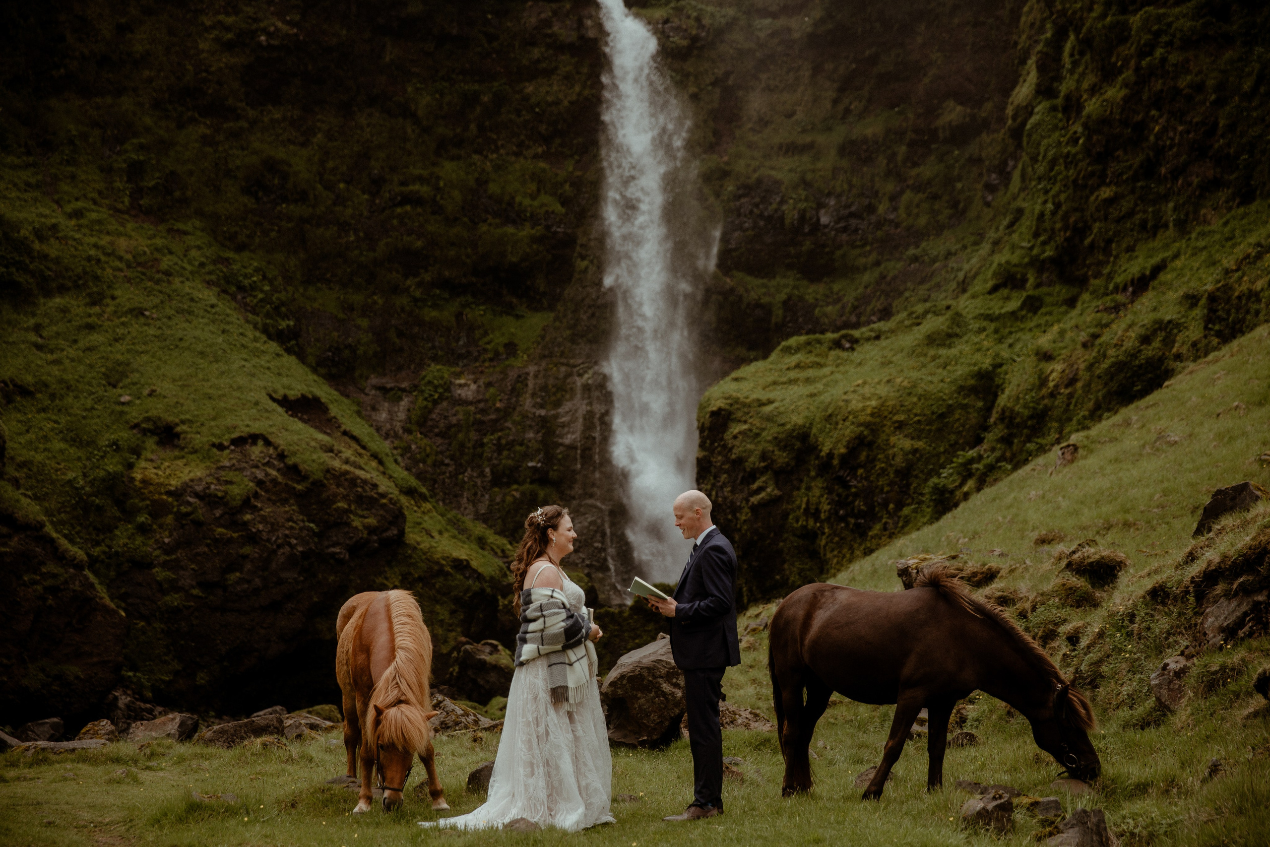 Iceland Elopement at Black Sand Beach. Iceland elopement photographer & videographer