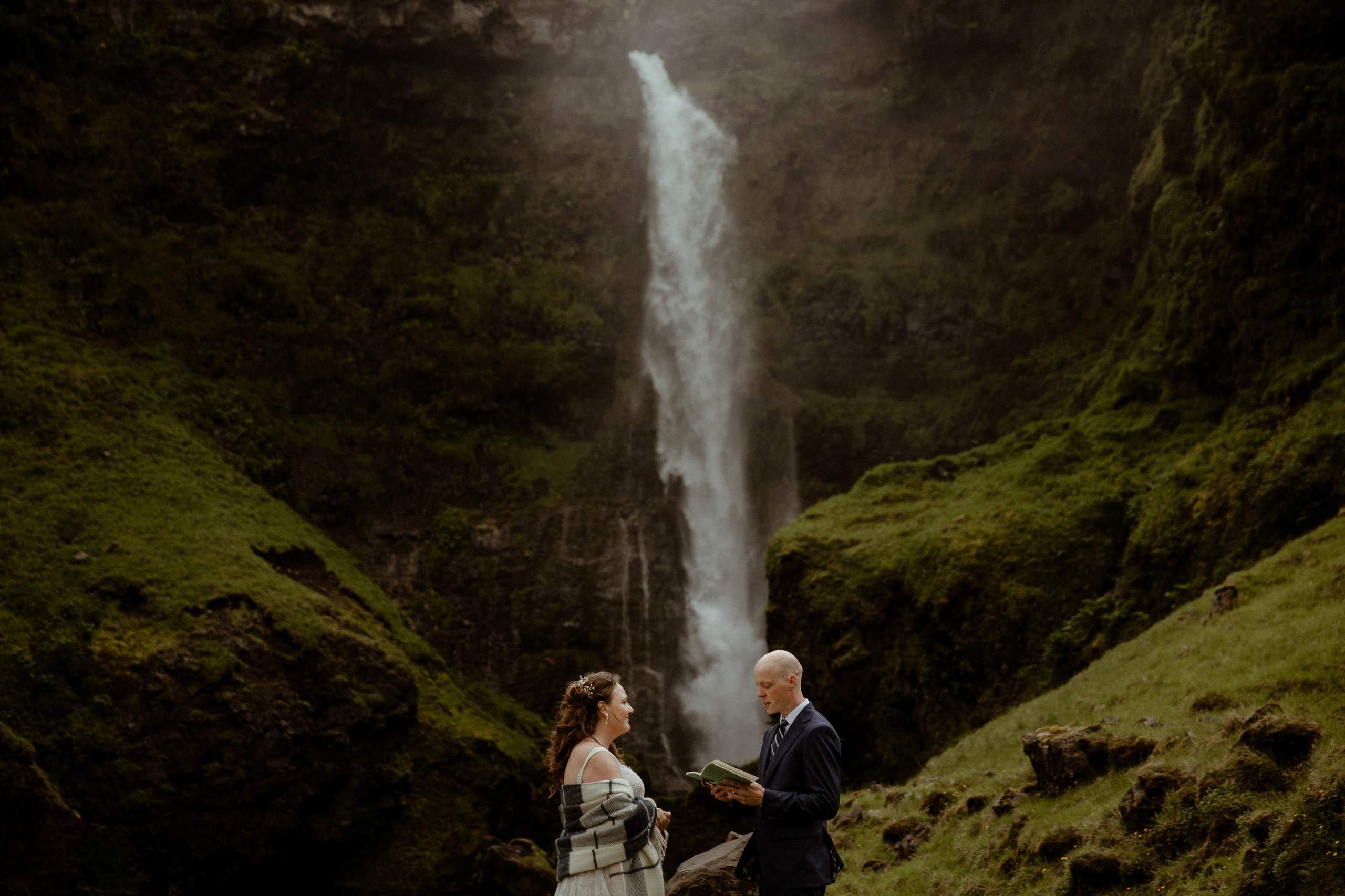 Iceland Elopement at Black Sand Beach. Iceland elopement photographer & videographer