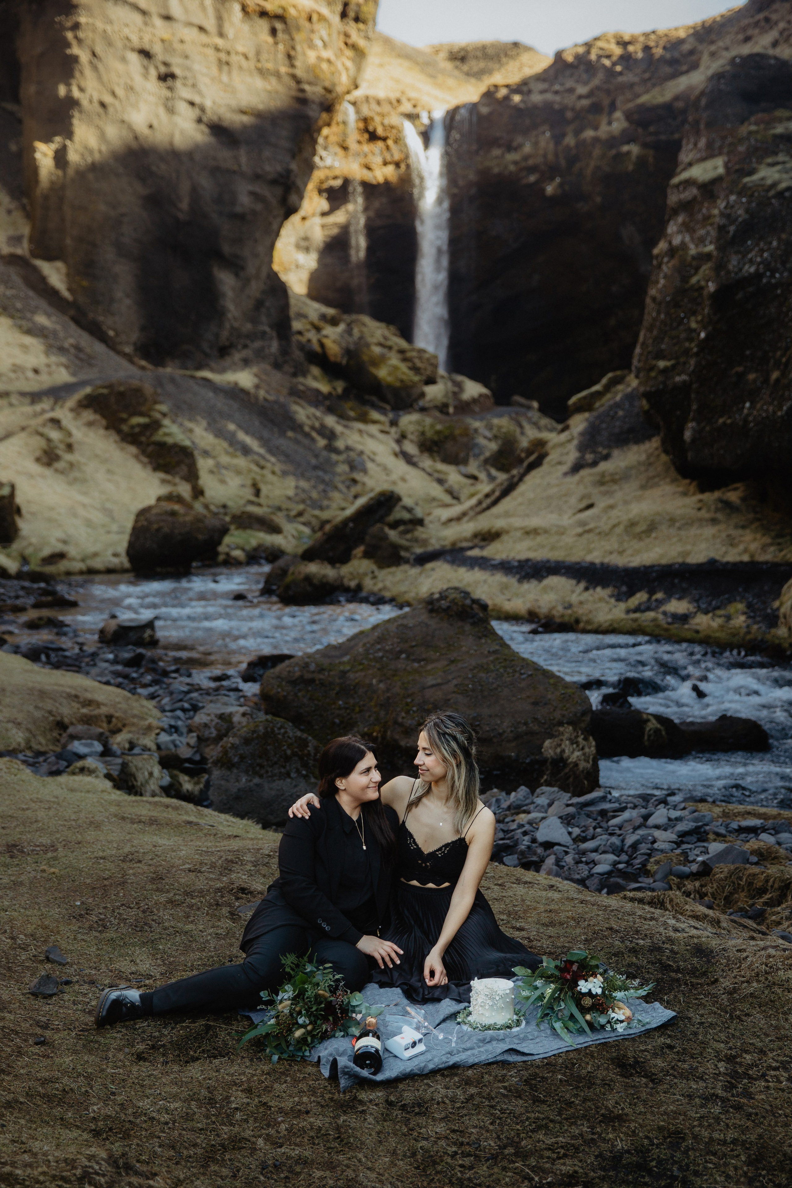 Same Sex Wedding at Iceland Black Sand Beach. Iceland elopement photographer & videographer