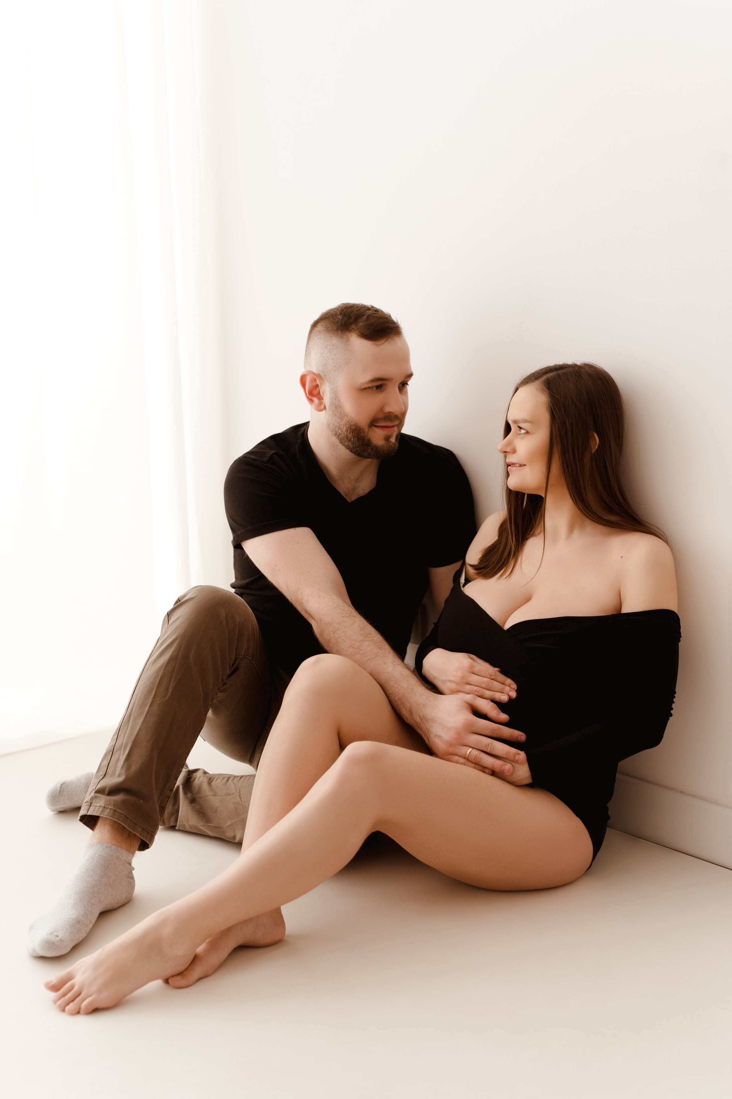 Sesja ciążowa Marty i Łukasza. Fotograf Łódź - sesja ciążowa, noworodkowa, dziecięca. Studio w Łodzi