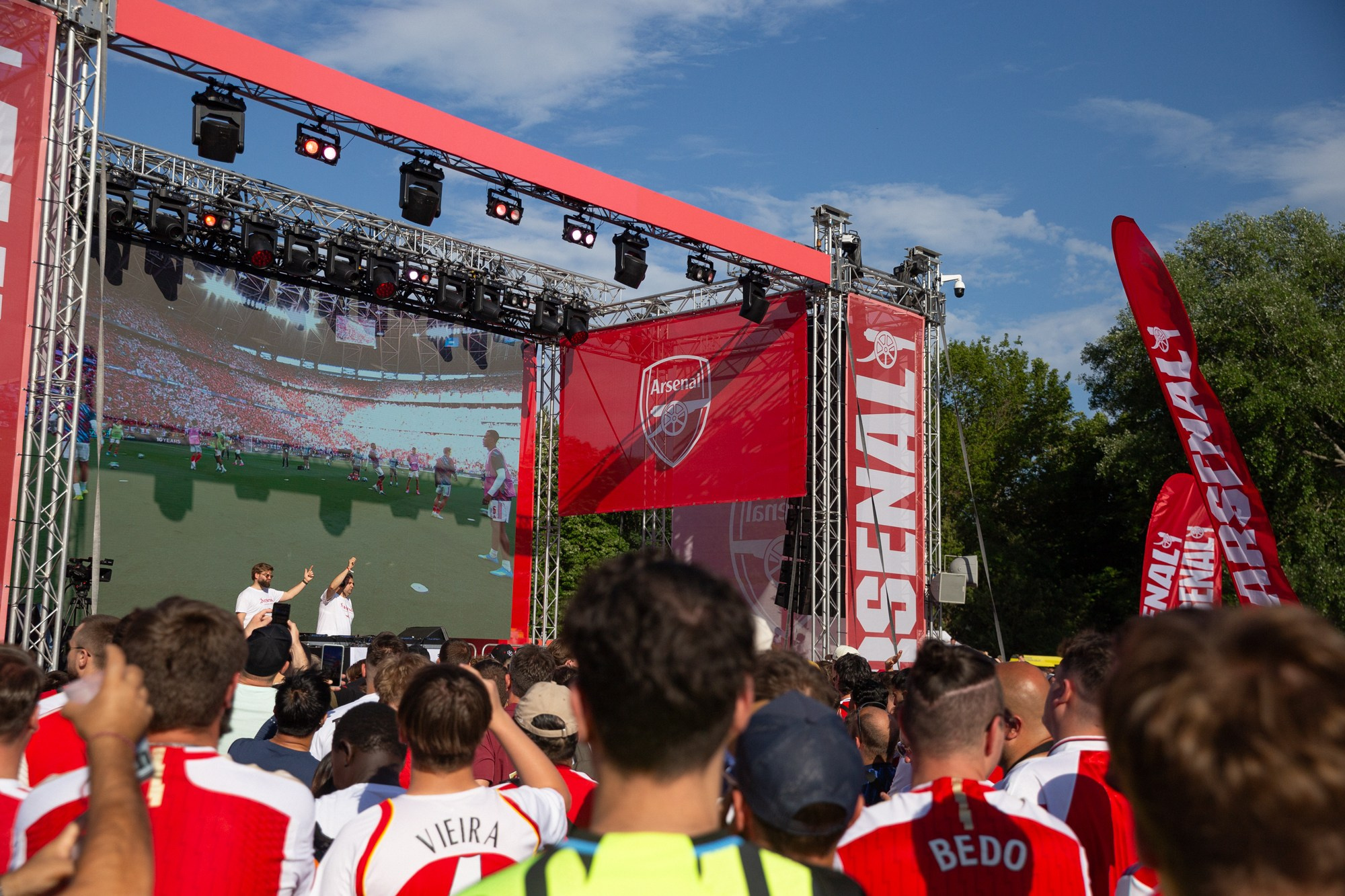 UEFA Champions League Final. Arsenal vs PSG. Budapest 2026. Arsenal Fan Zone. Photographer in Budapest — Yura Knyazev