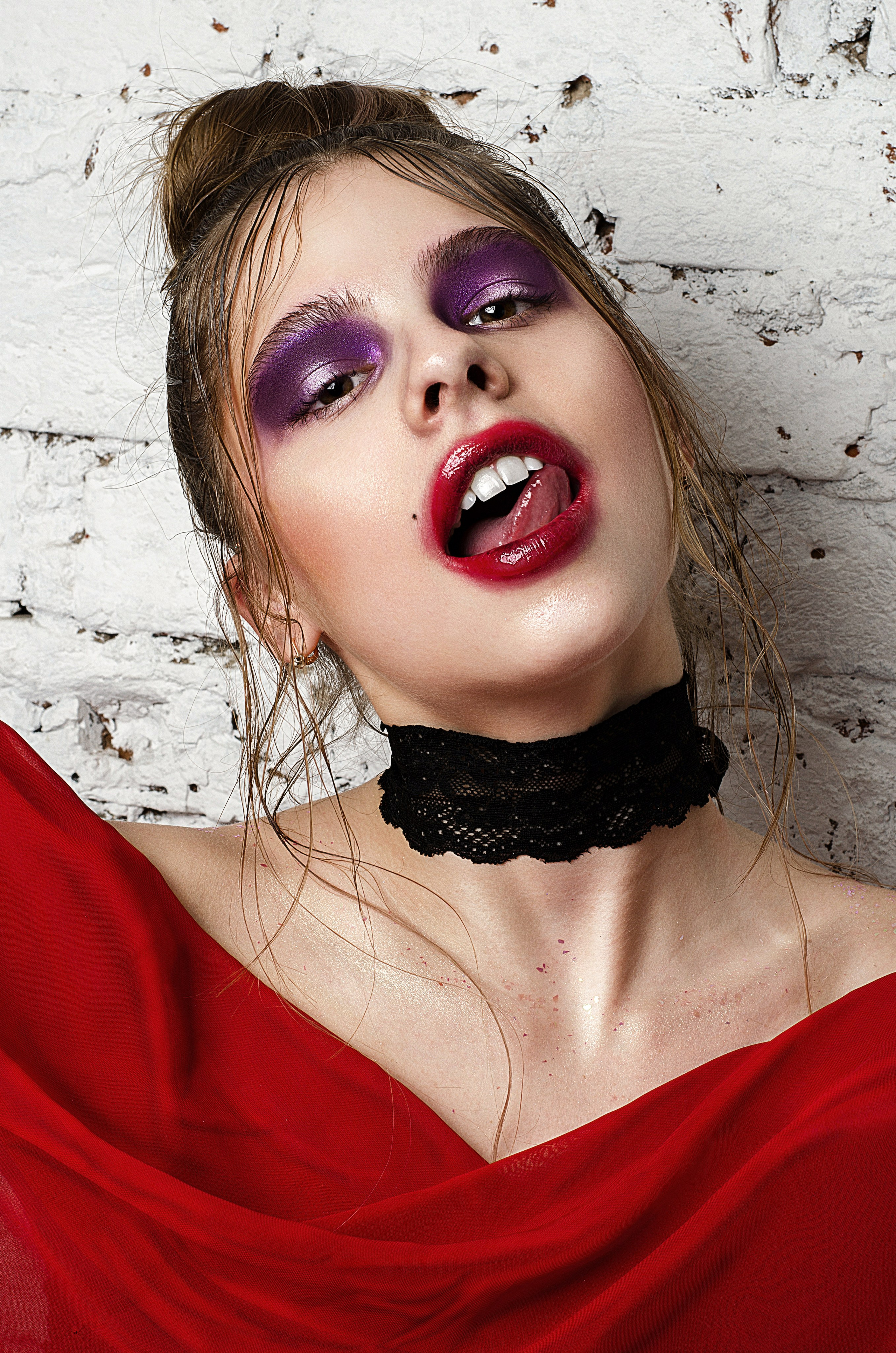 Professional studio beauty photoshoot in San Francisco, featuring high-end retouching for makeup artists.