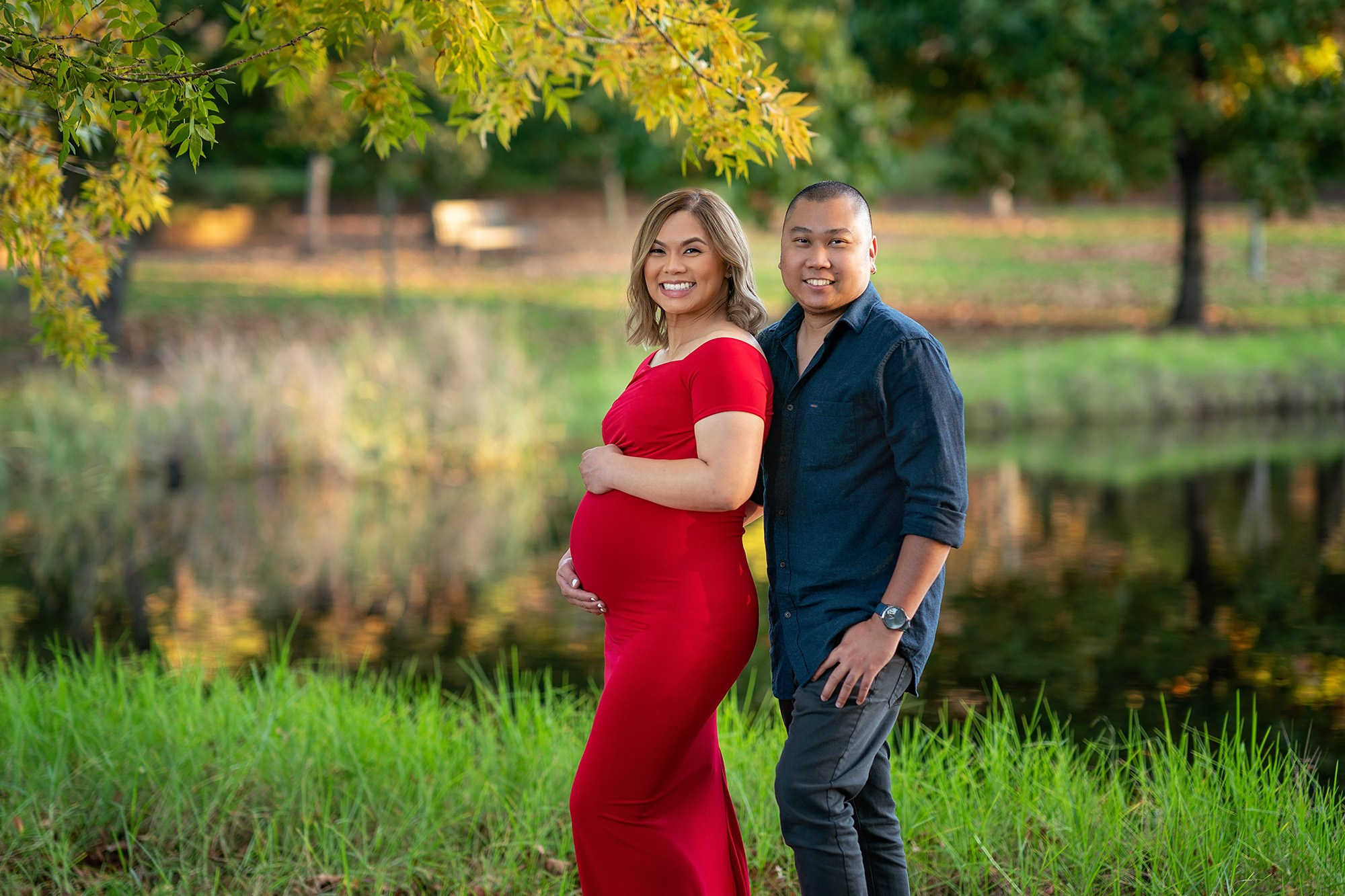 Best Maternity pregnancy photographer in Sydney, park photo shoot