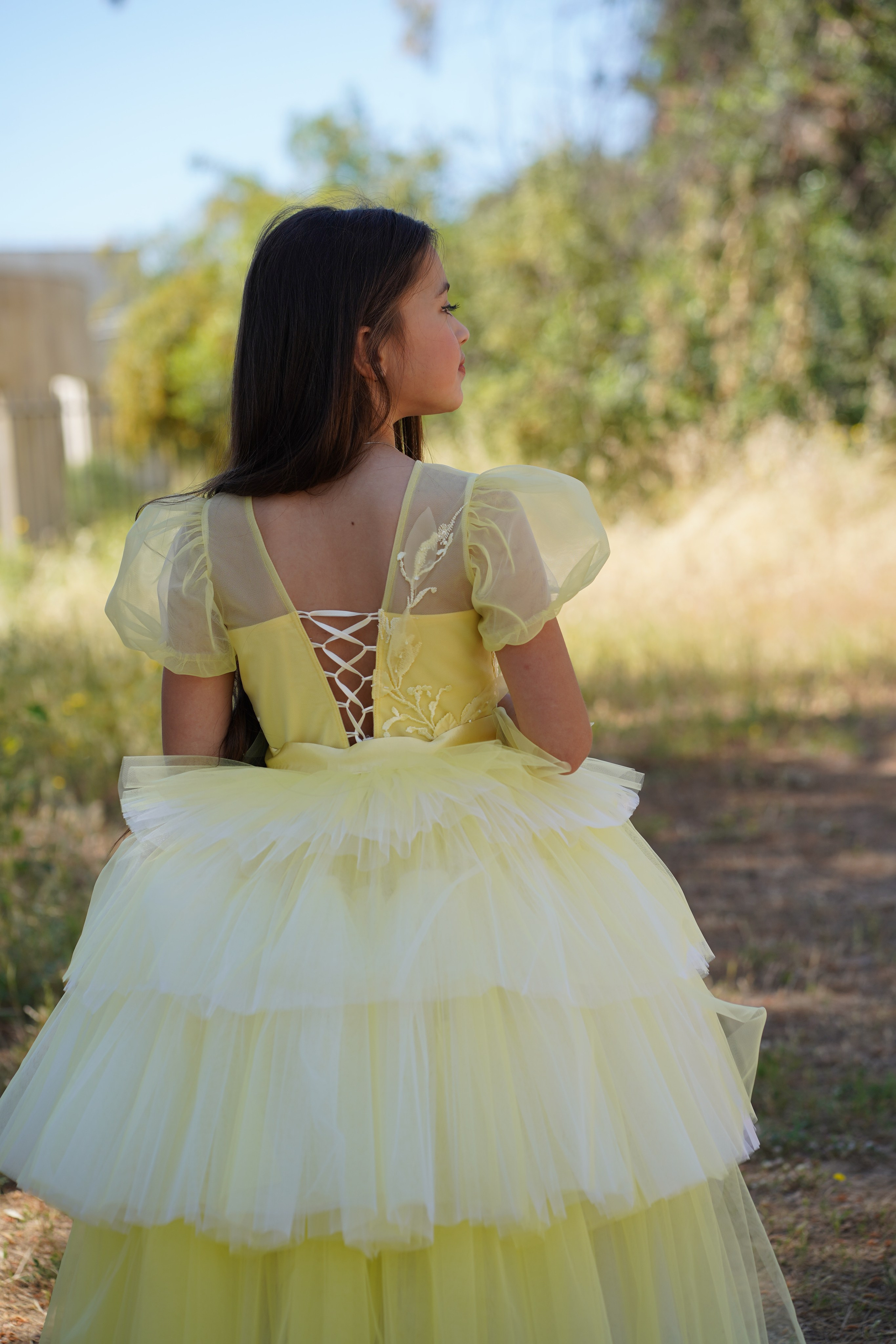 שמלה " Sunshine ". מרי ליב, מעצבת שמלות בתפירה אישית