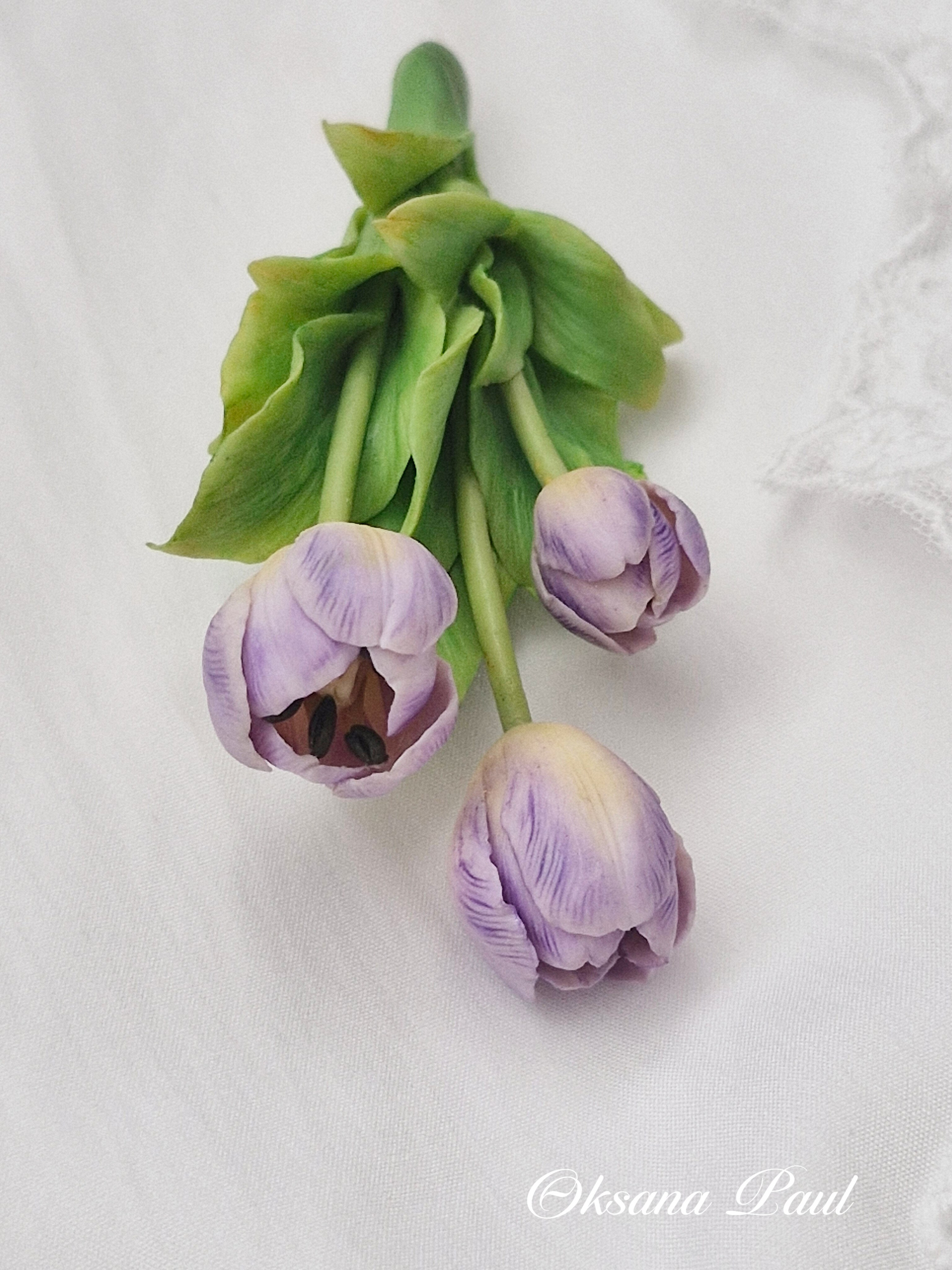 Броши с цветами / Blumen-Broschen ➜. Oksana Paul-Gardinen-Design Oksana Paul ✧ Art of Gardinen & Textile Design ✧ Polymer Clay Art & Handmade Creatures