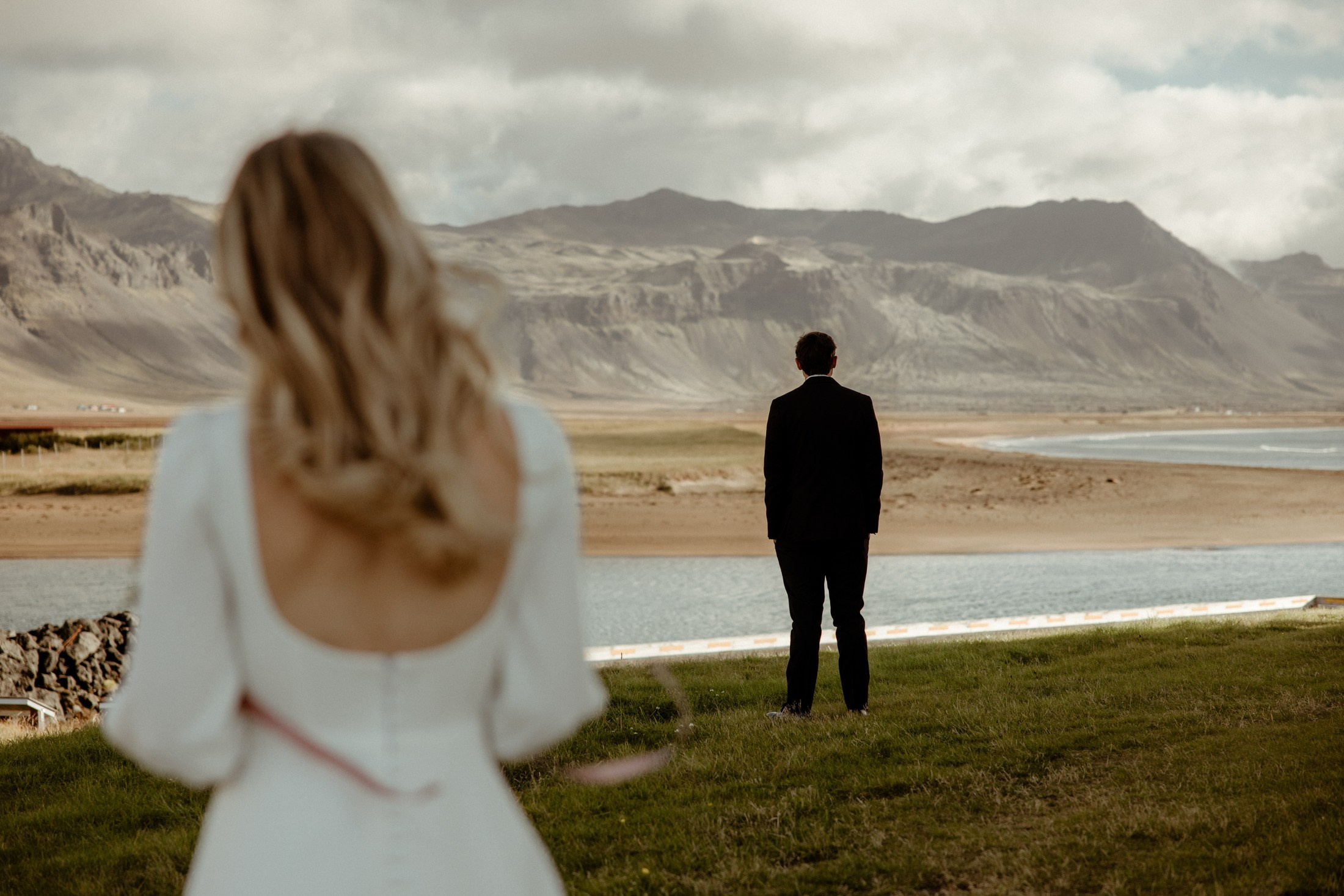 Iceland elopement at Budir Black Church | Snæfellsnes wedding by Iceland elopement photographer & videographer. Iceland elopement photographer & videographer