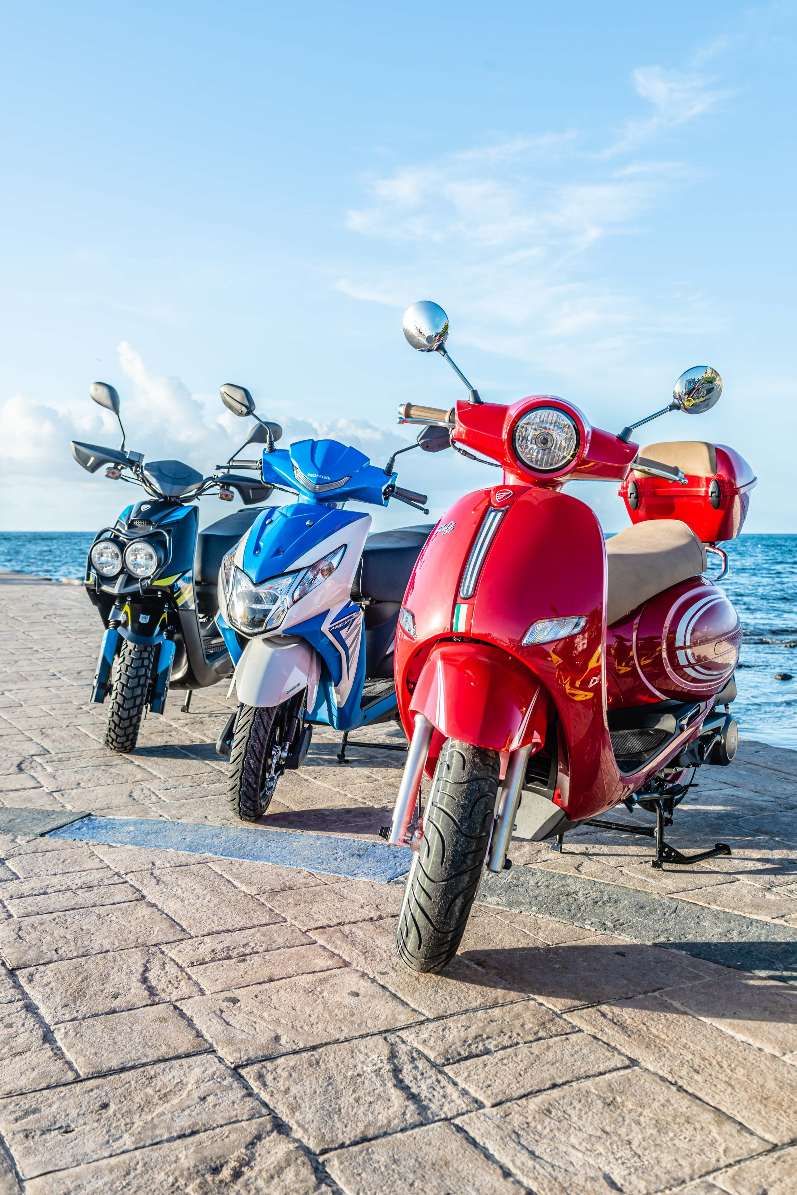 Scooter Photography for Rental Website in Mexico. PHOTOGRAPHER QUINTANA ROO