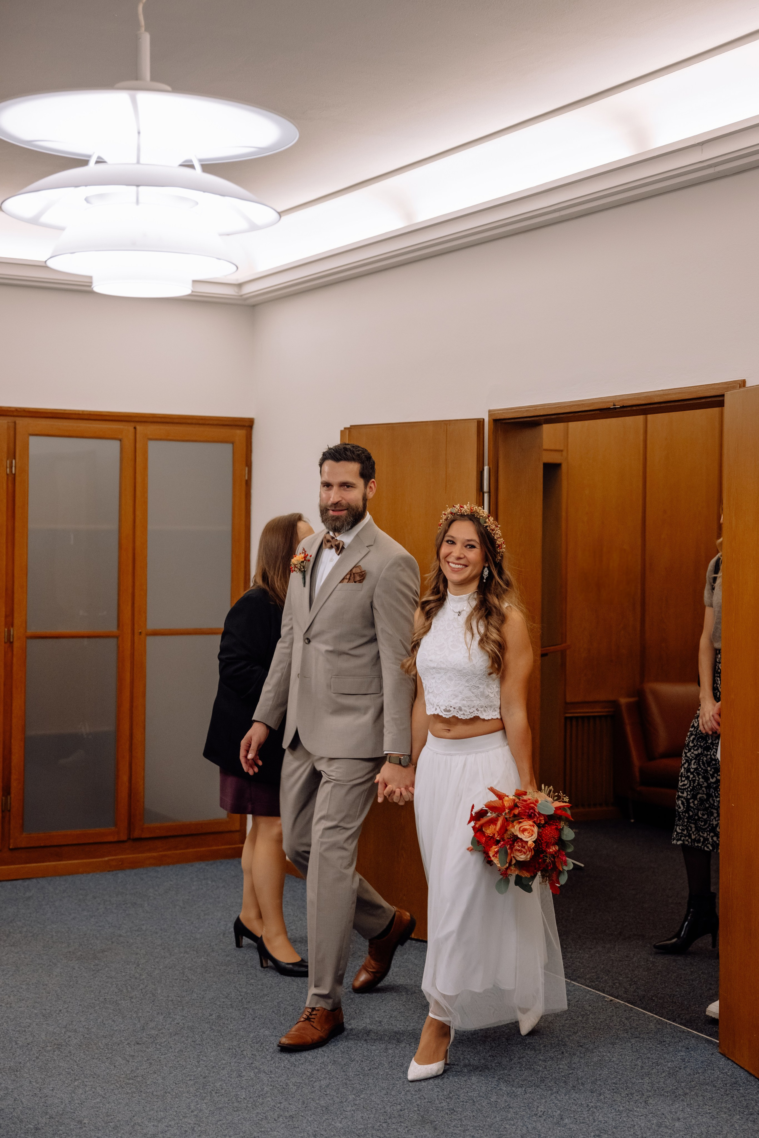 Herbsthochzeit im Standesamt Schwabing. Hochzeitsfotograf München Taufe Familienfotograf Tanja Mauke