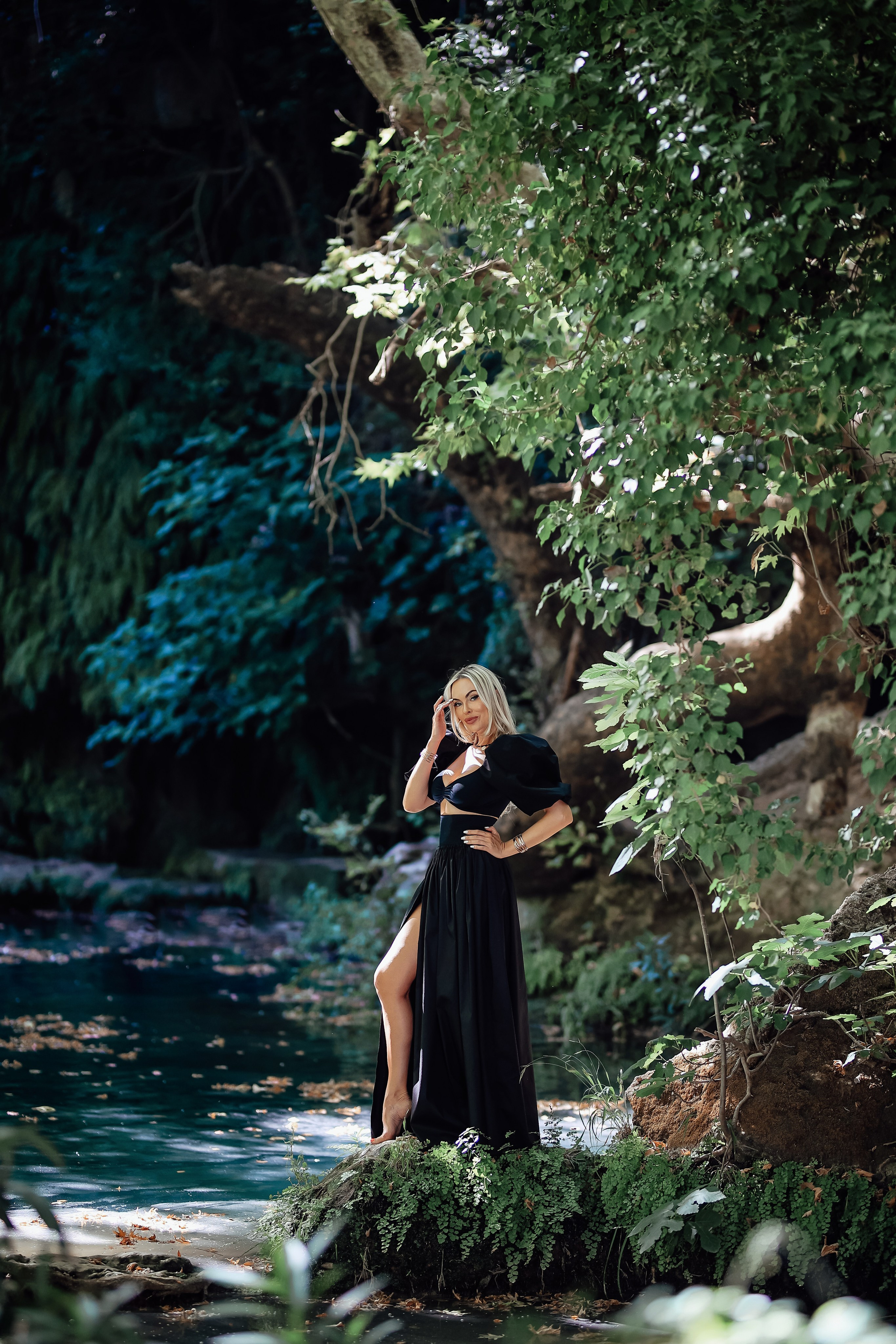 Photoshooting at Kurshunlu waterfall. Photographer in Turkey, Antalya, Kemer, Belek, Side, Kas, Fethiye
