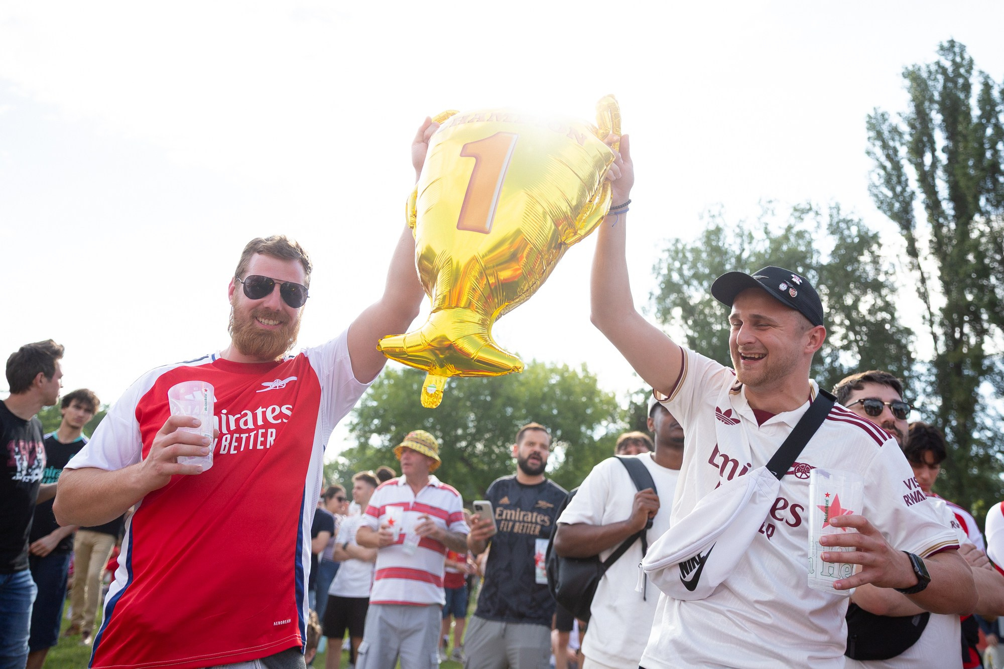 UEFA Champions League Final. Arsenal vs PSG. Budapest 2026. Arsenal Fan Zone. Photographer in Budapest — Yura Knyazev