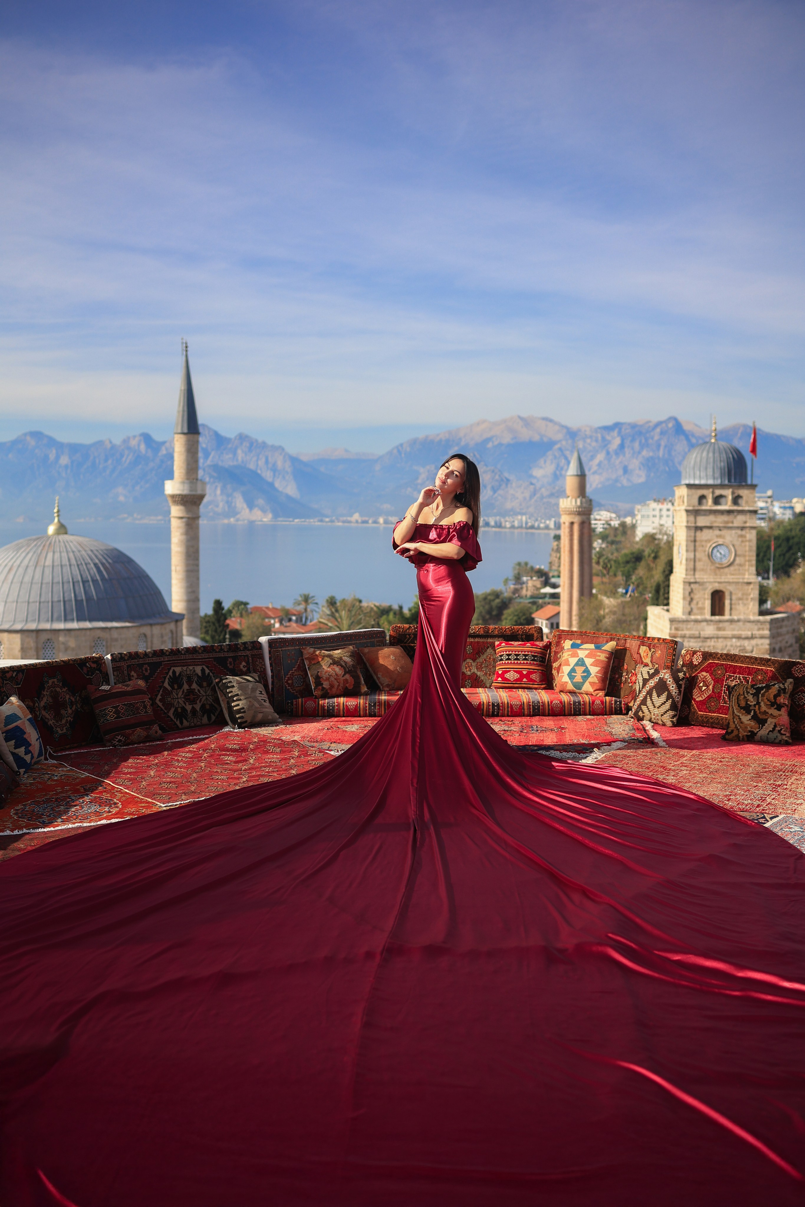 Фотосессия на крыше в Анталии