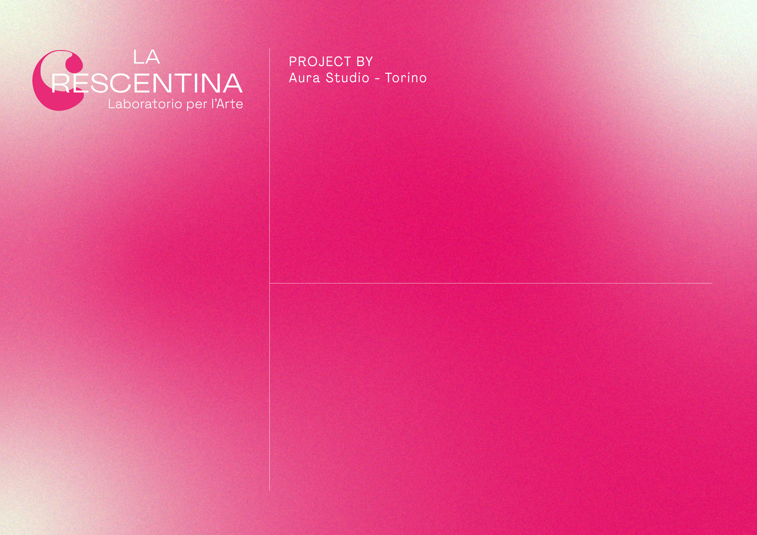 La Crescentina — visual identity. Aura Studio / co-design space