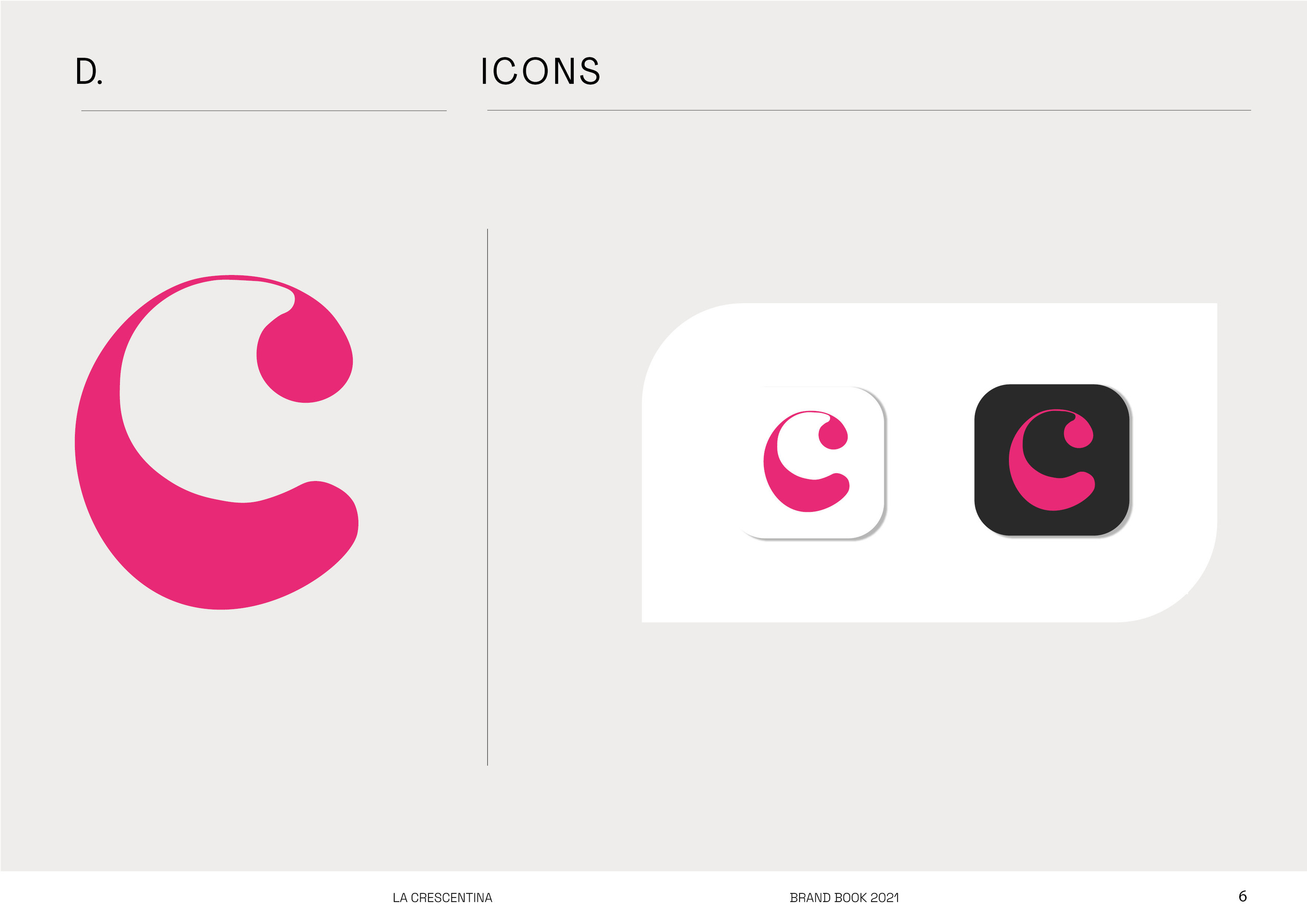 La Crescentina — visual identity. Aura Studio / co-design space