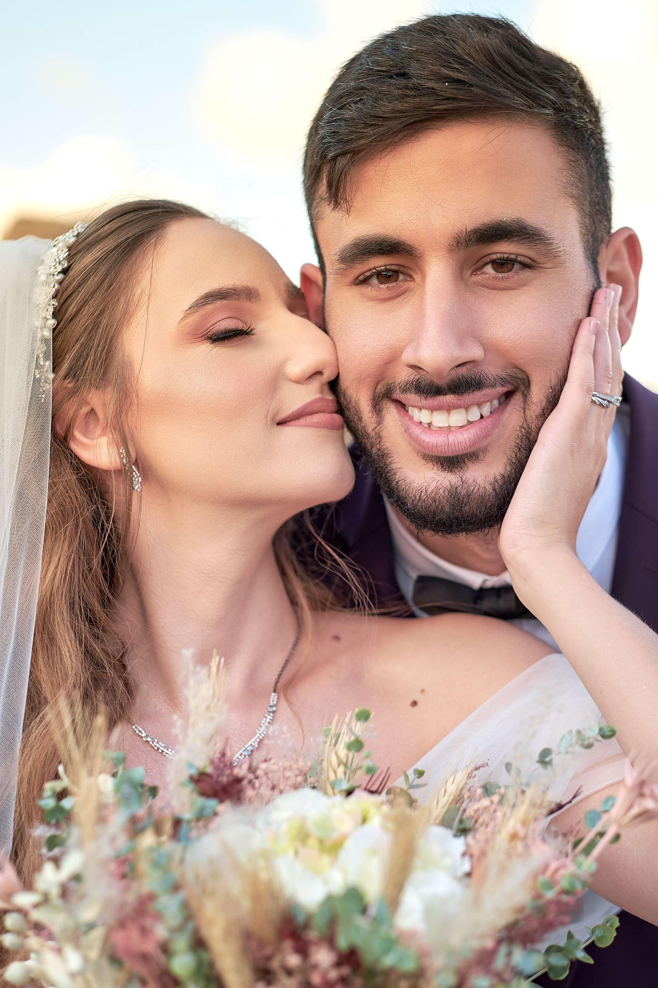 Intimate wedding moment Jerusalem Love Story